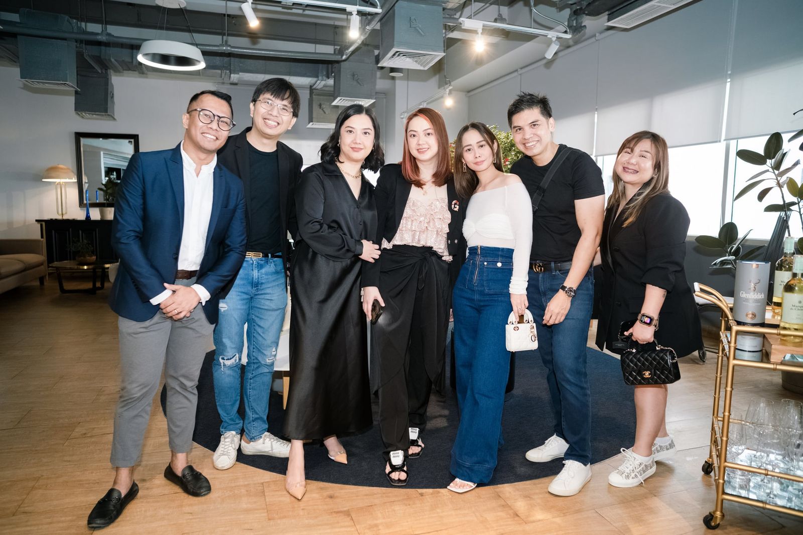 Friends of the brand together at the launch