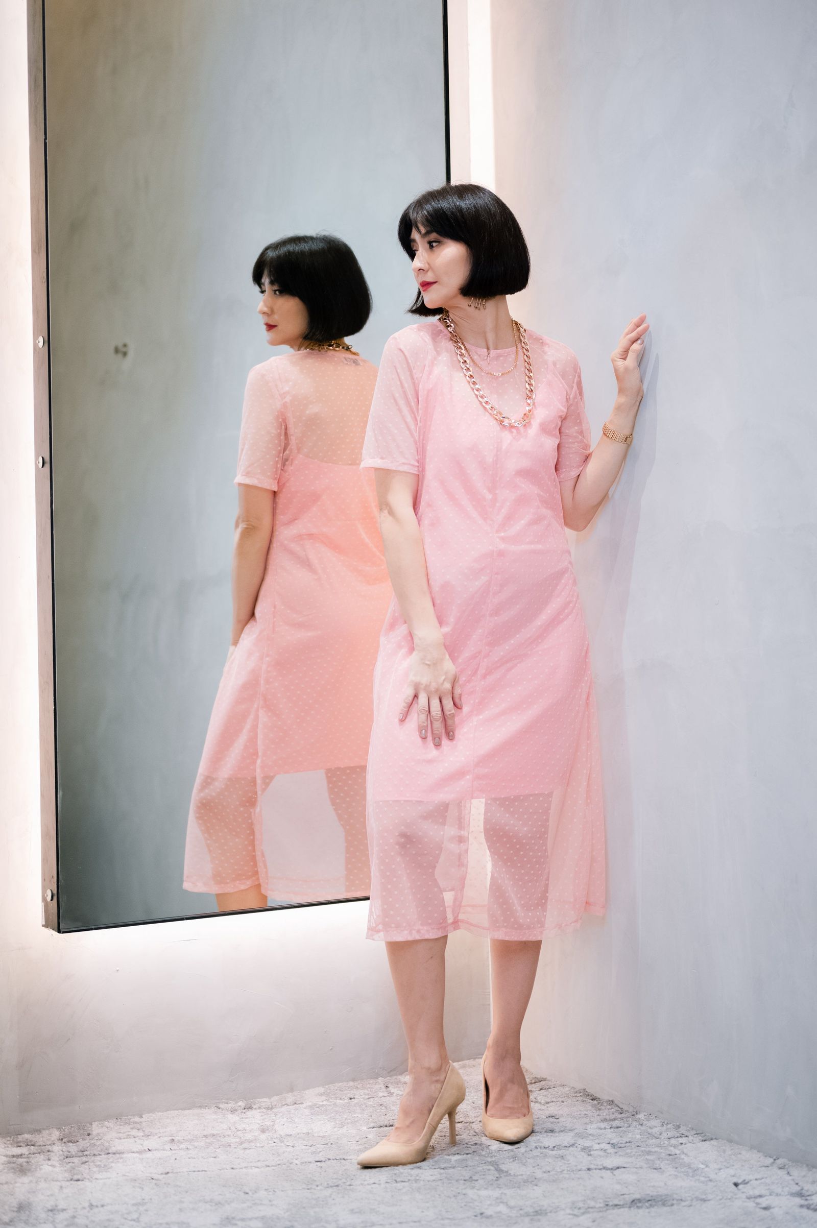 Rica Peralejo x GS: Hannah See Through Dress (with inner) with BF access