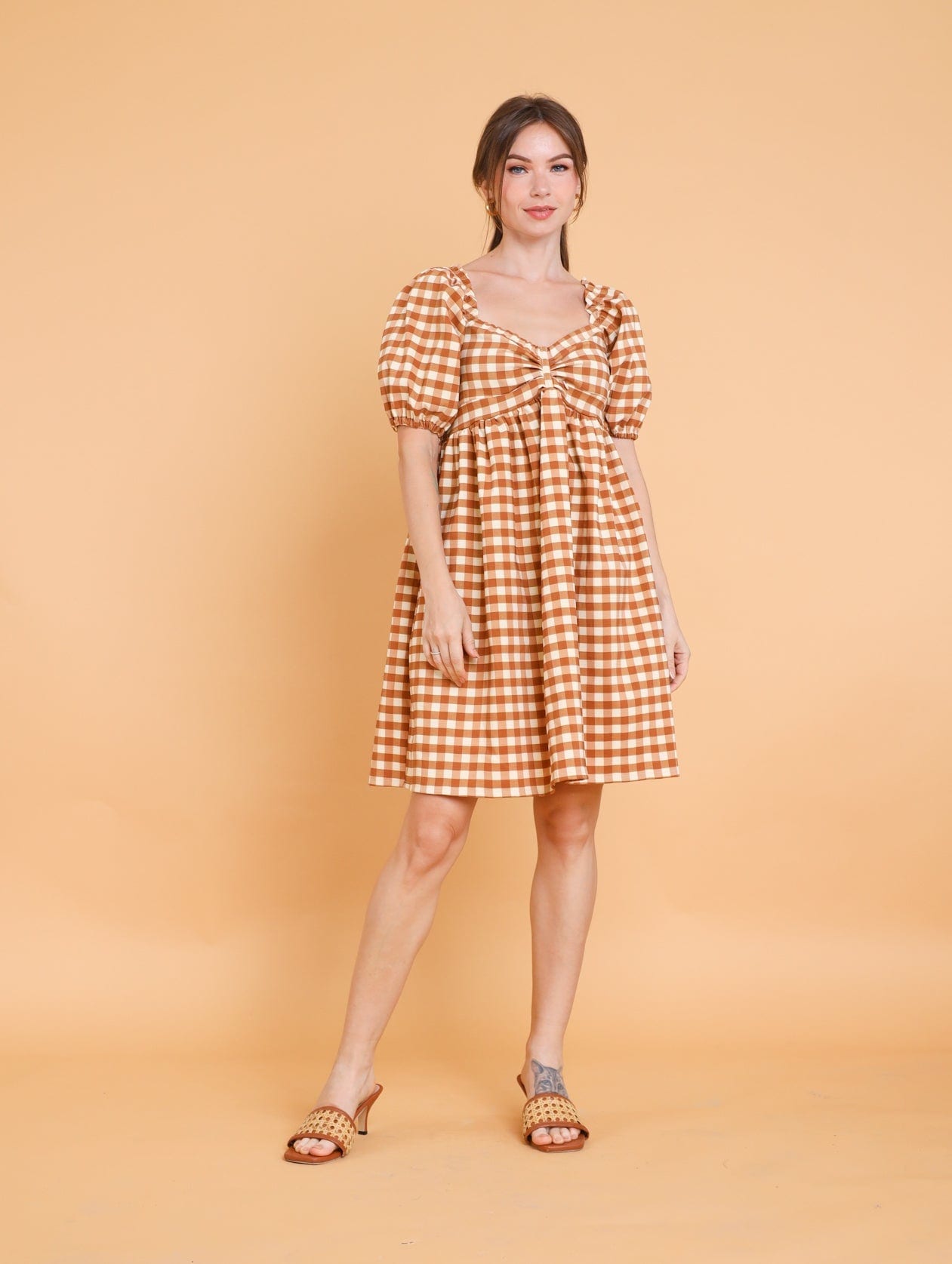 GET SPOTTED SHOP STOCKS Brown Collection: Aiesha Dress (LIMITED)