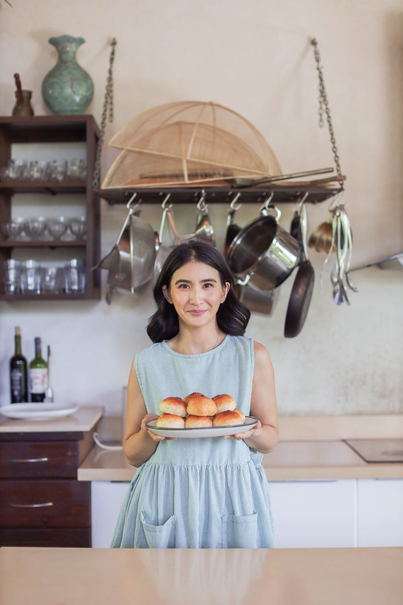 GET SPOTTED SHOP STOCKS MUM x RPB 7: Madeline Chambray Multi-Purpse Size-Laso Apron Pinafore