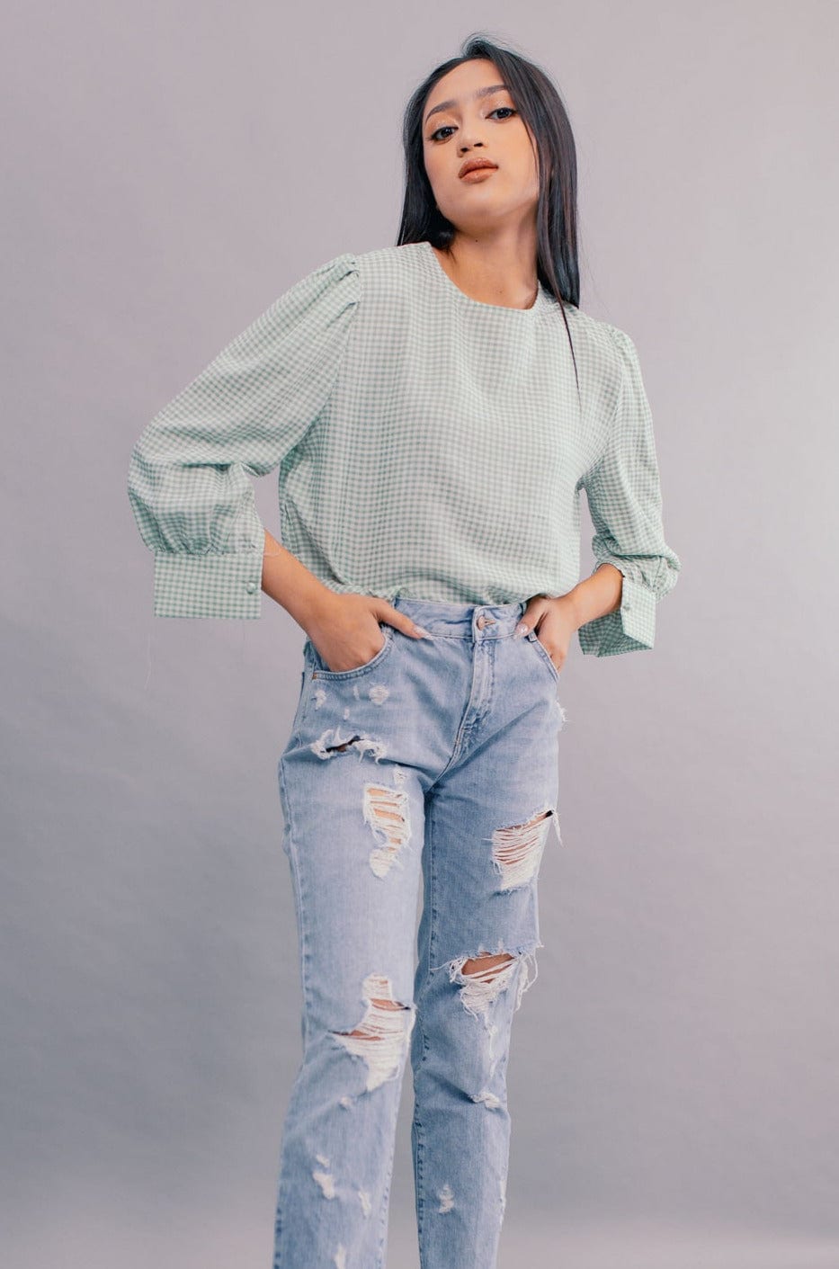 GS Basics 2: Chelsey Gingham Top