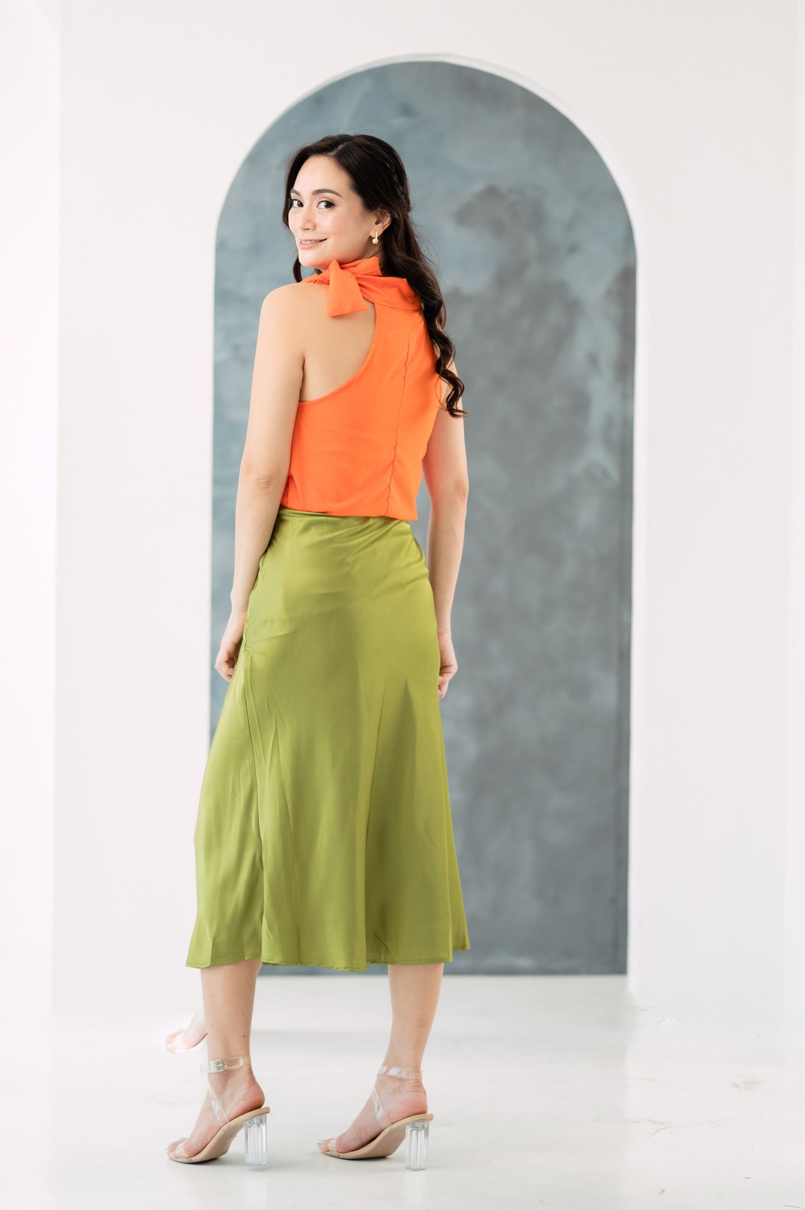 GS Party: Martina Silk Slip Skirt NEW