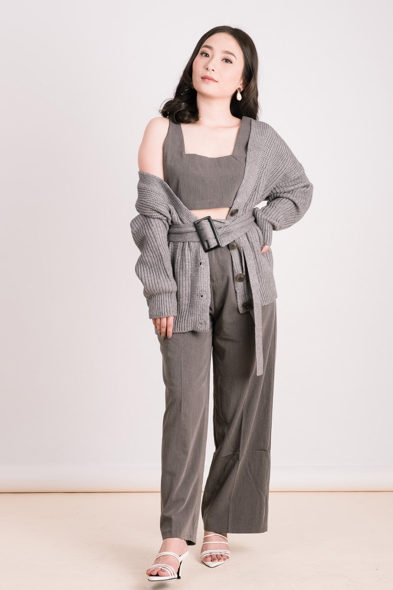 Consuela Knitted Top with Belt