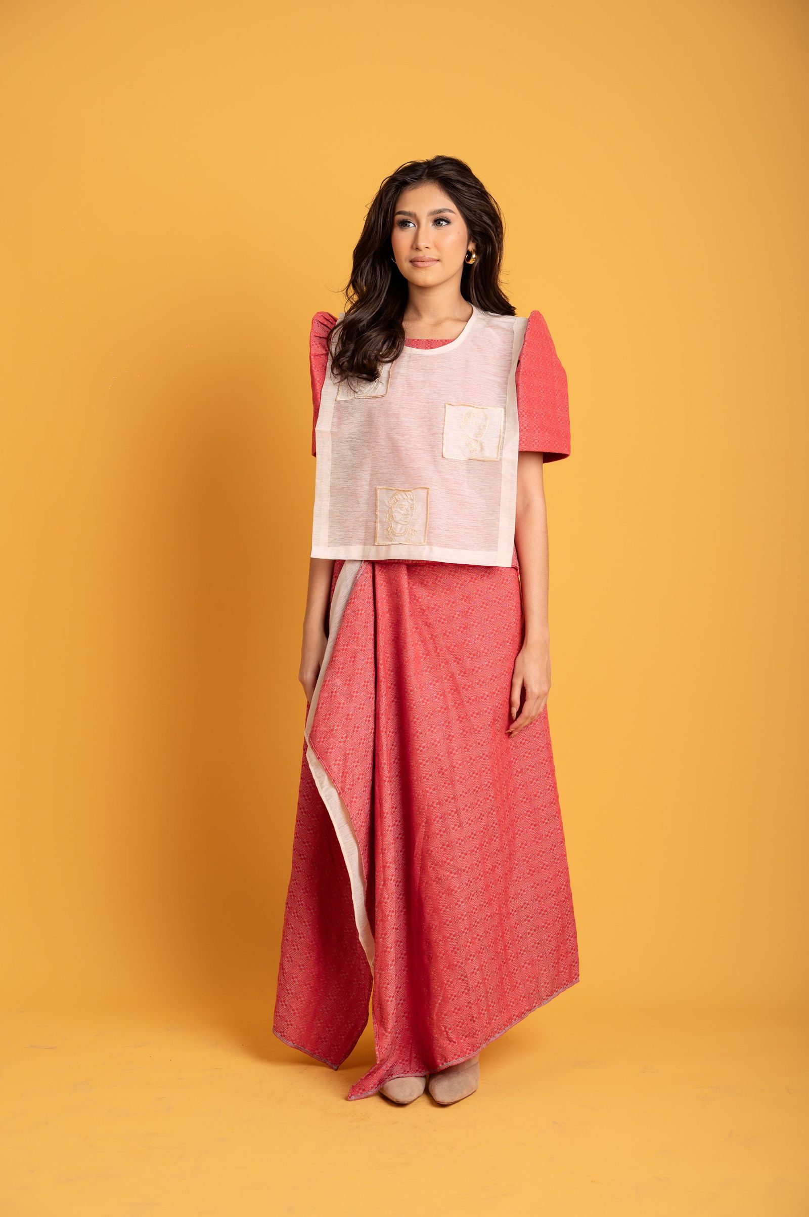 MNL EMGEE by Get Spotted: Two-Piece Pina and Hablon Combo