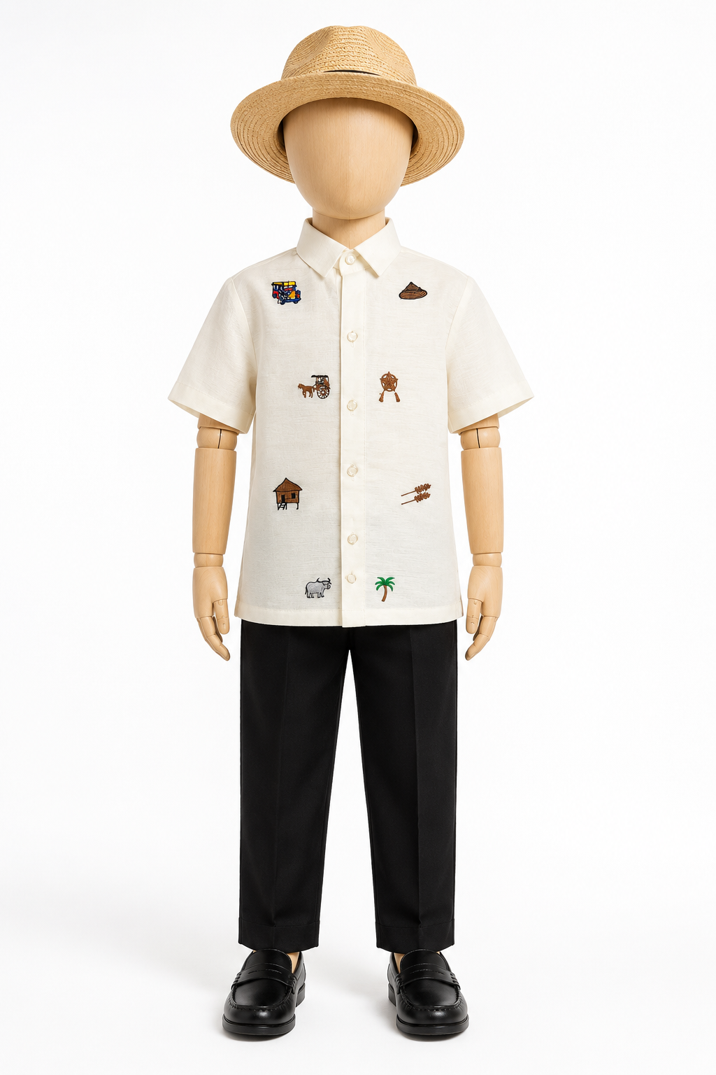MNL EMGEE by Get Spotted: Modern Filipiniana Trinidad  Barong for Little Boys