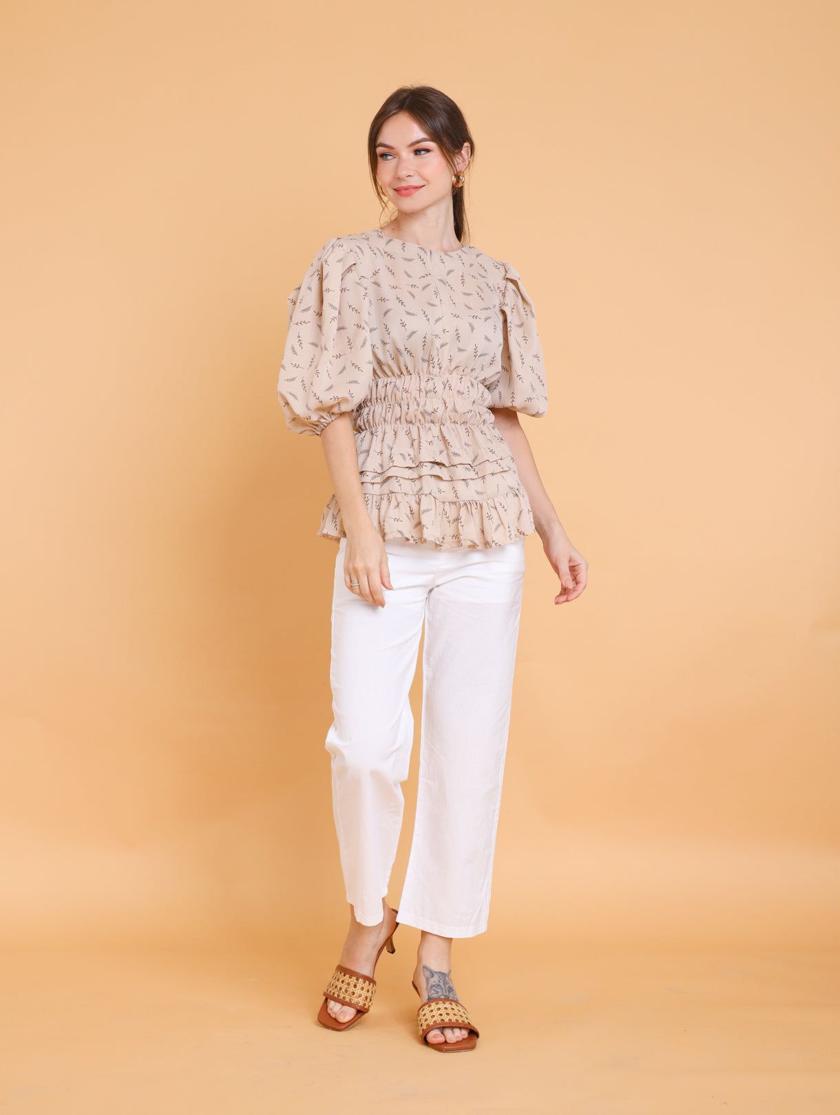 GET SPOTTED SHOP STOCKS Brown Collection: Kris Top