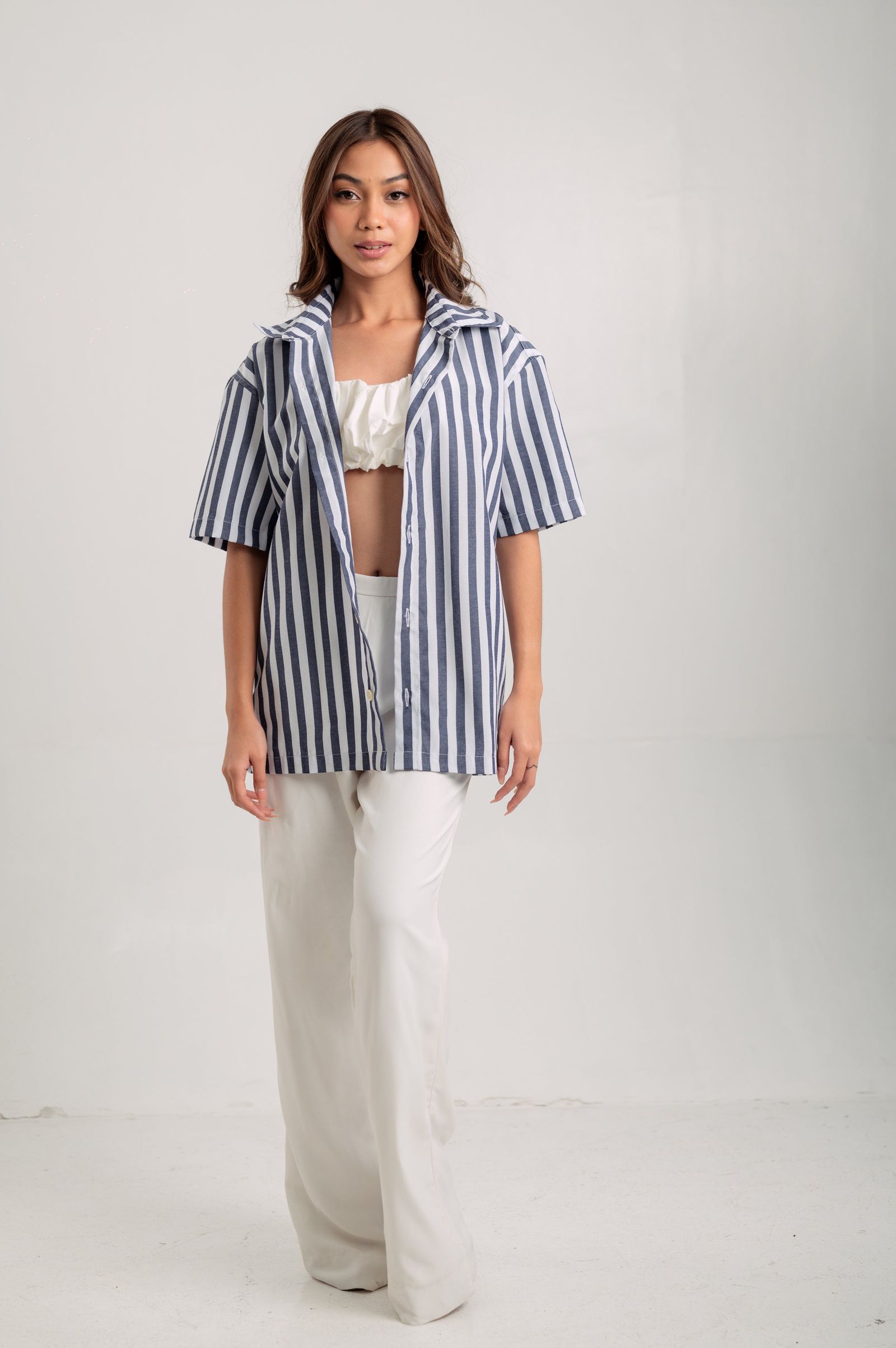 FOR MEN: Beni Button-down Linen Shirt