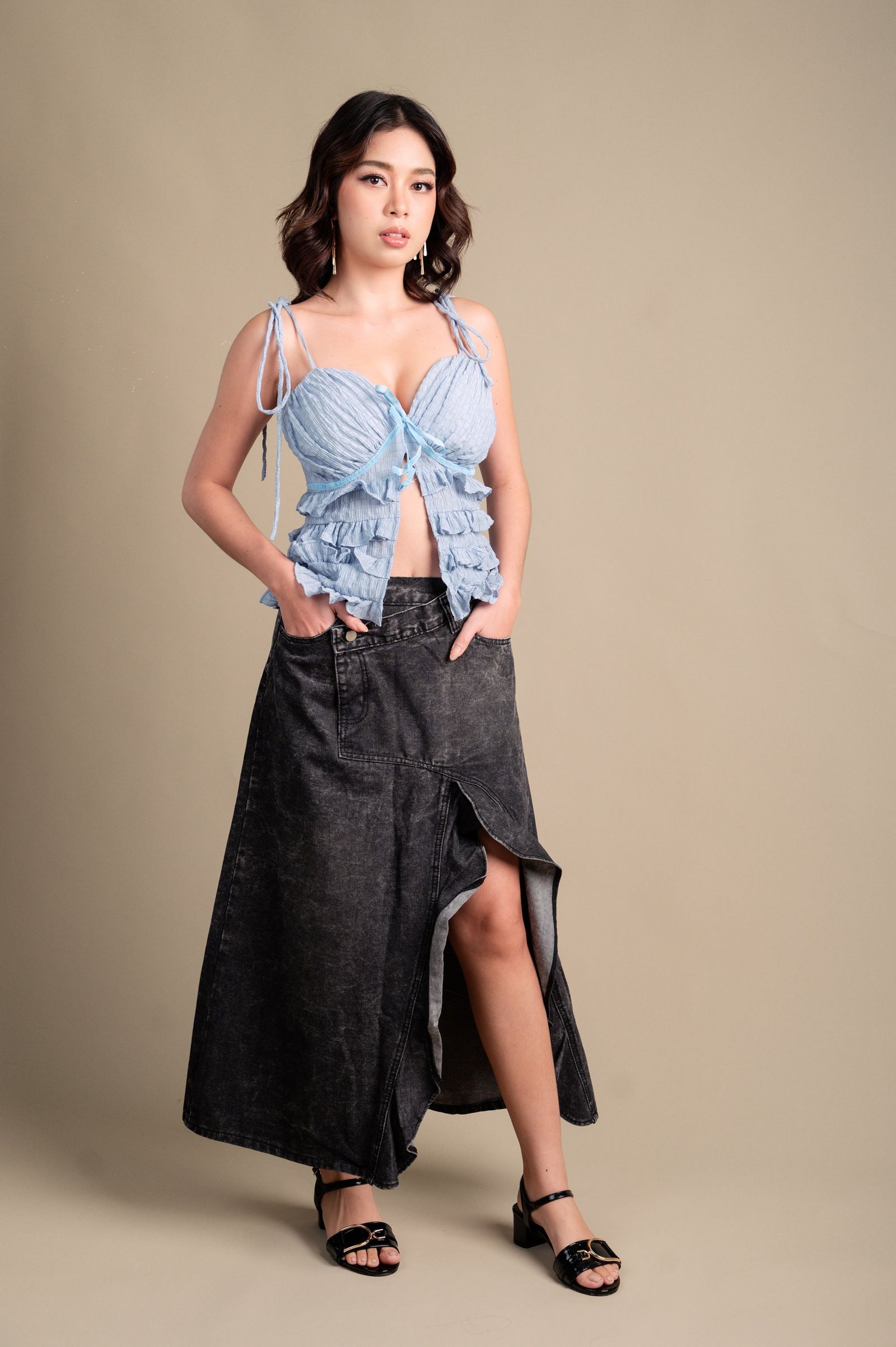 Zen Casuals: Sora Denim Skirt