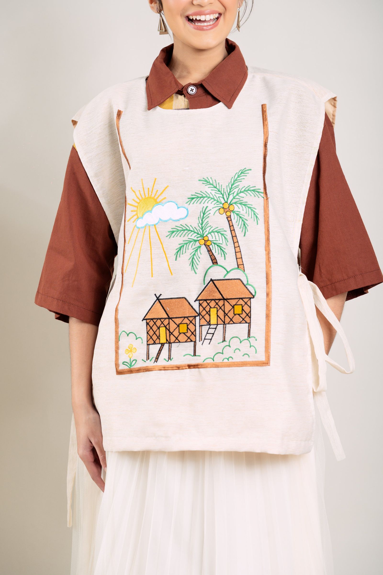 MNL EMGEE by Get Spotted: Nonita Bib in Pina Fabric