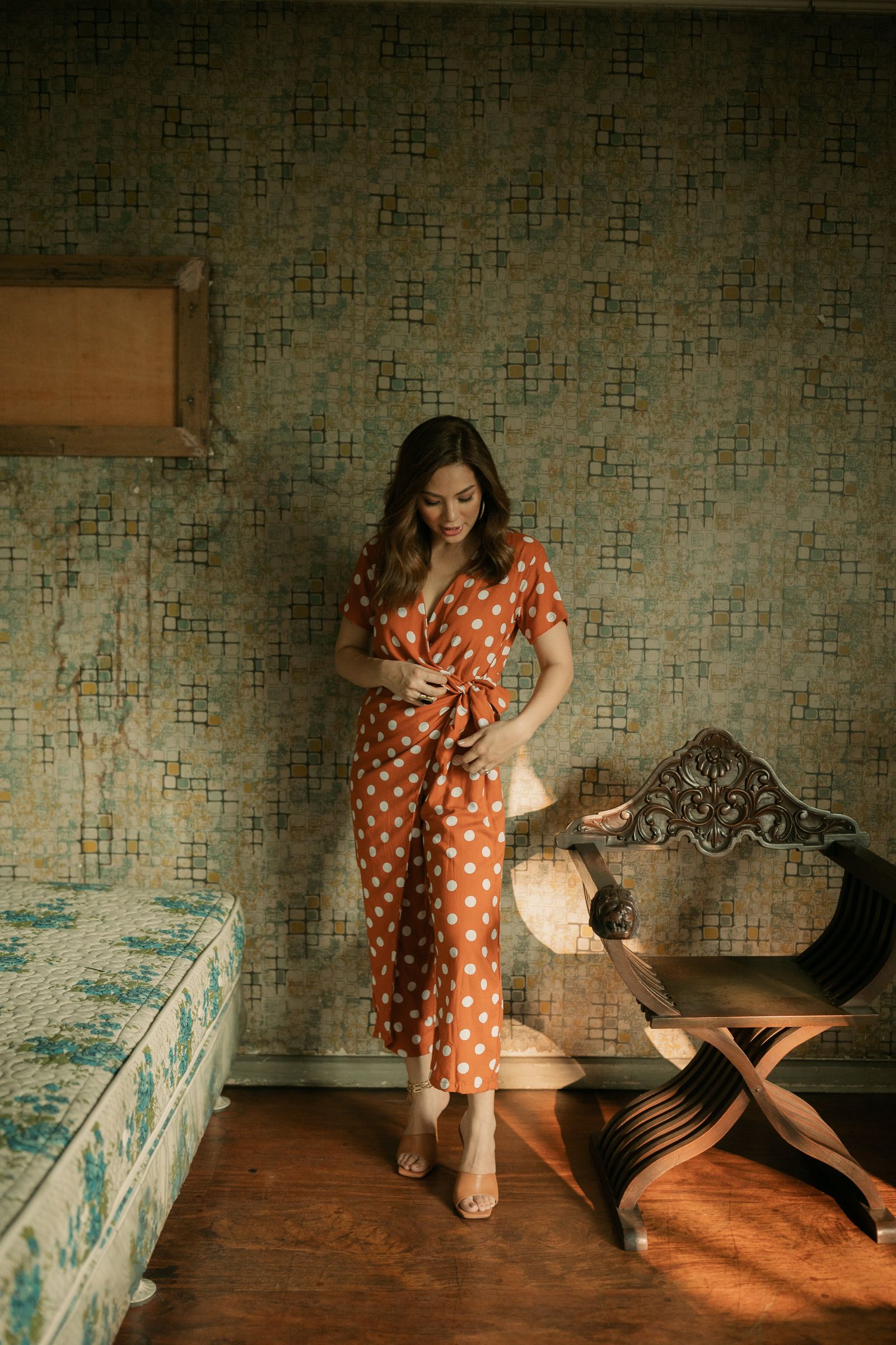 GET SPOTTED SHOP STOCKS BFM x LDG 4: LDG 4: Eadie Wrap Jumpsuit