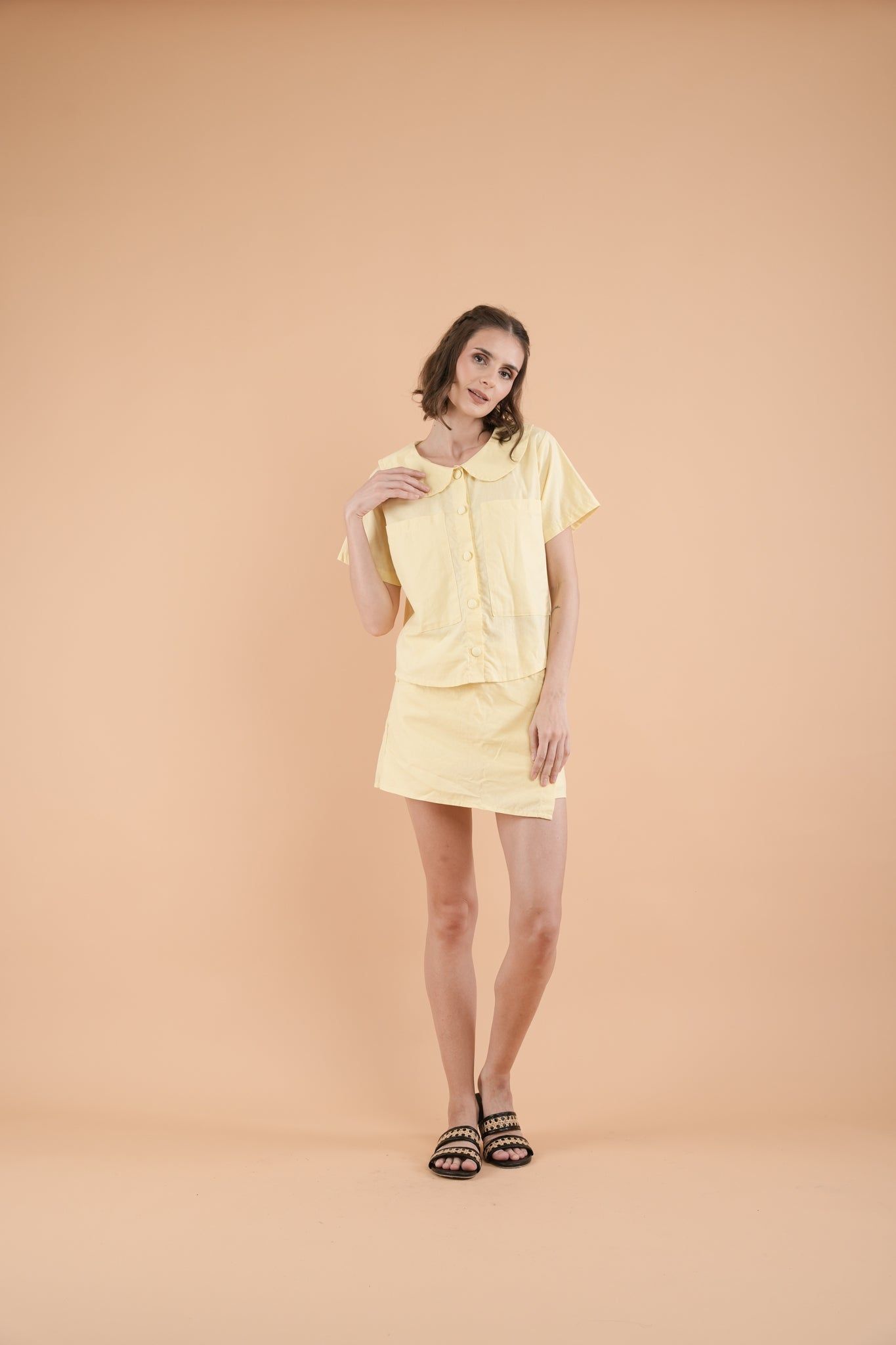 GET SPOTTED SHOP STOCKS Mix and Match Bottoms: Sofia Collared Top