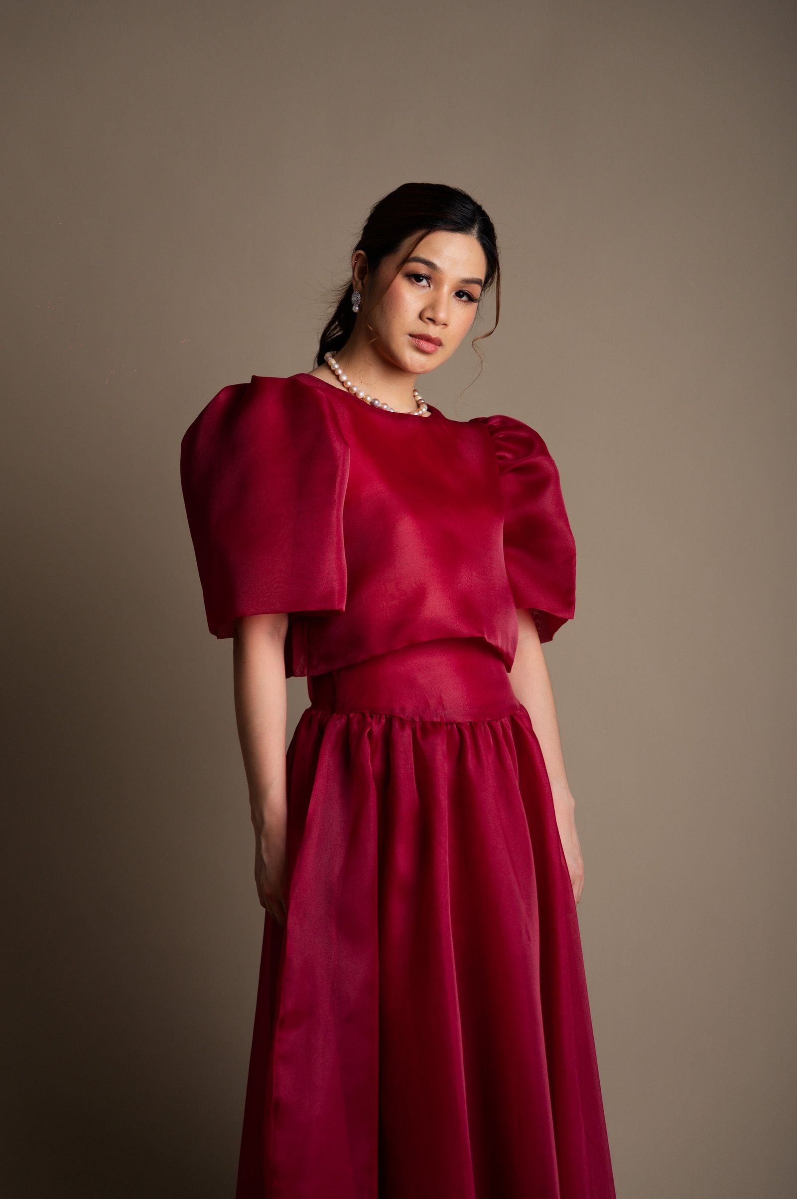Maud London x Get Spotted: Gabriela in Burgundy