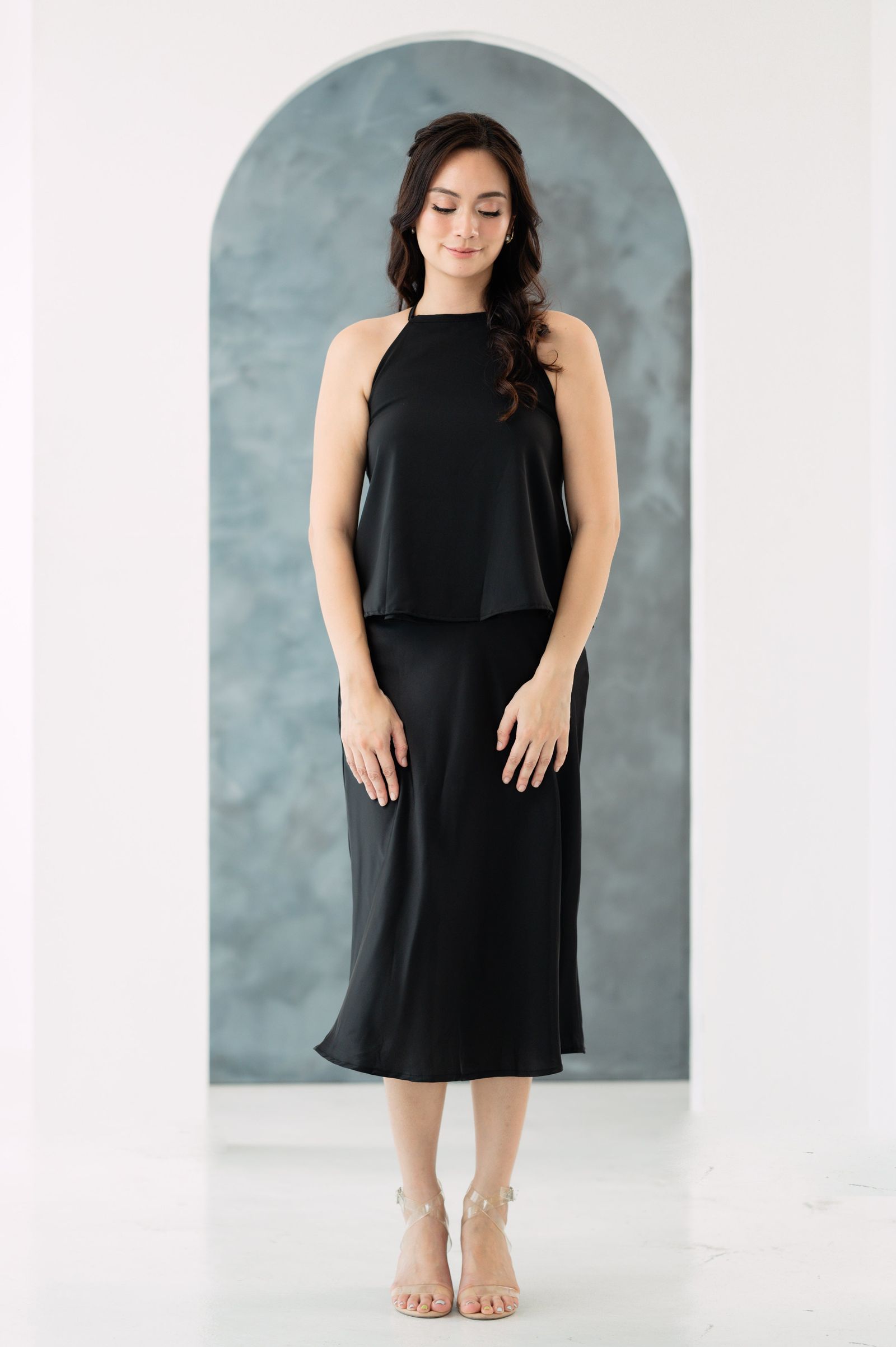 GS Party: Martina Silk Slip Skirt NEW