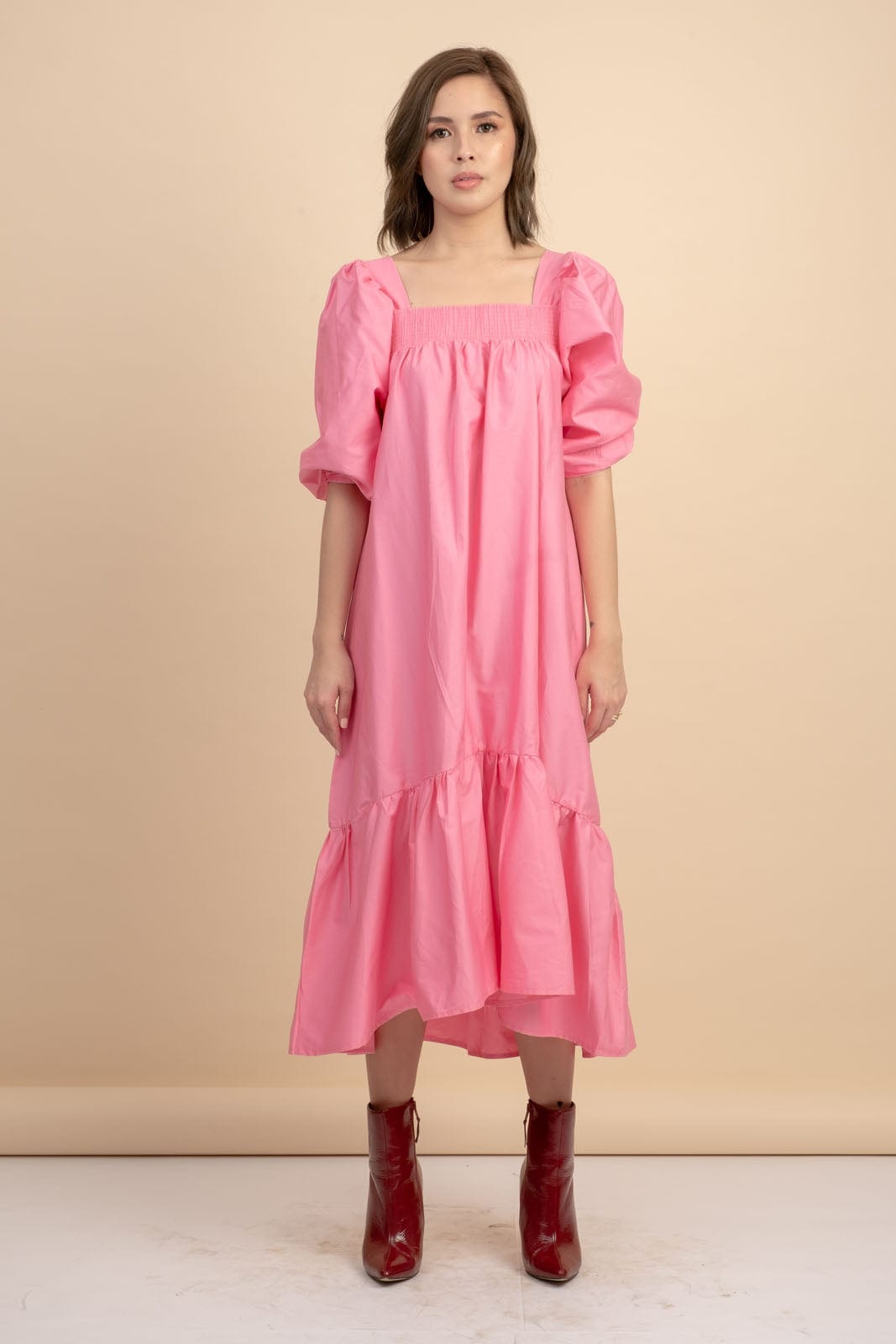Gia Neon Pink Maxi Dress