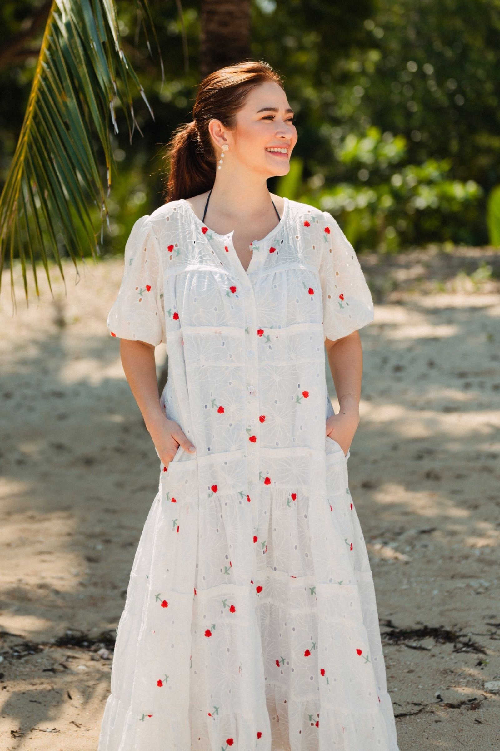 Bela Padilla x Get Spotted: Cristine Limited Edition Eyelet Dress with Rose Details