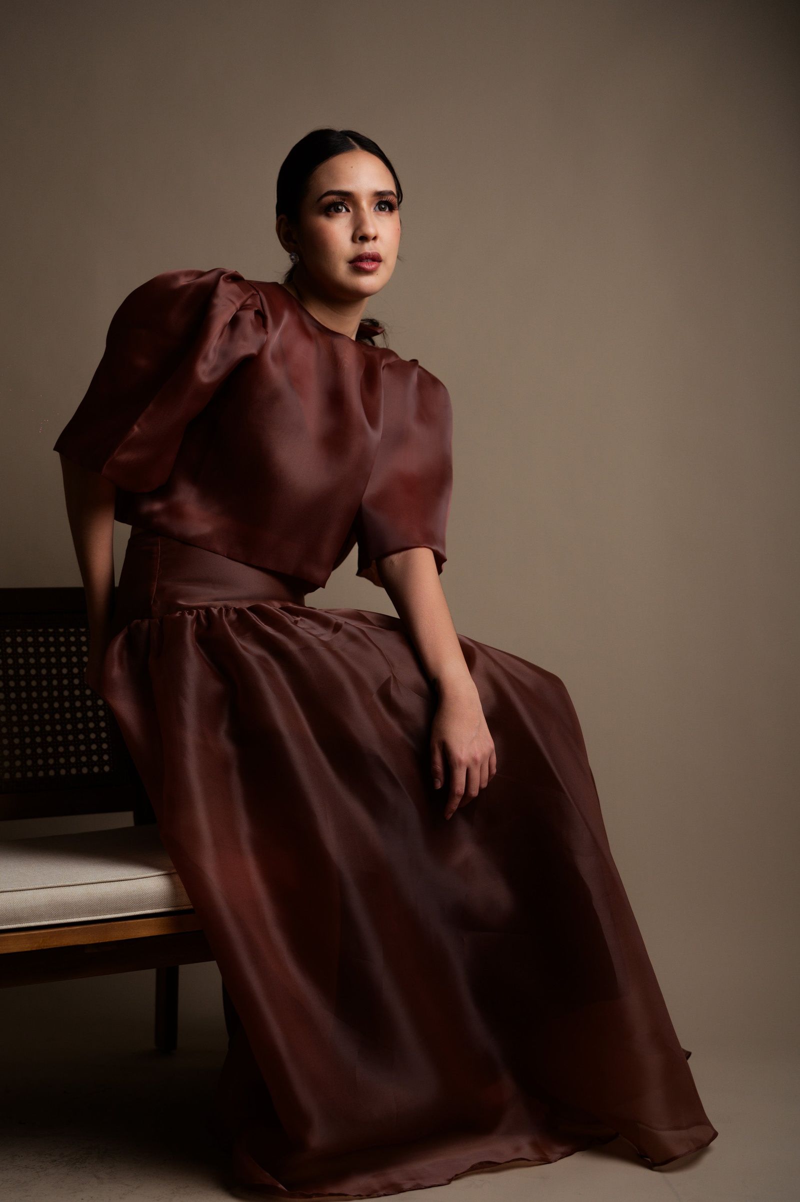 Lydia Skirt in Mocha Mousse