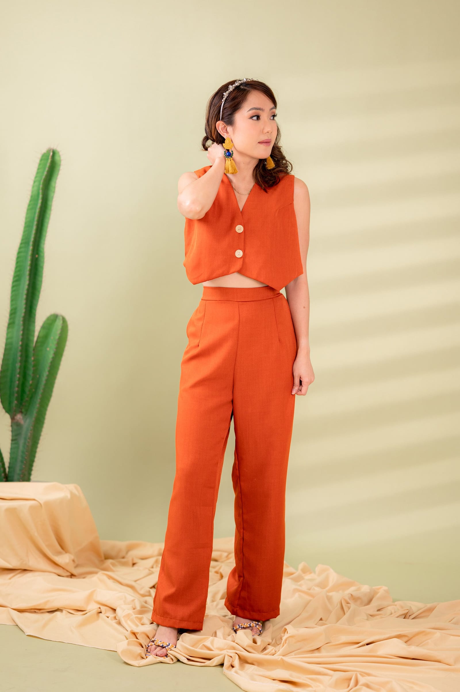GS Linen Collection 2: Patricia Vest and Pants Set