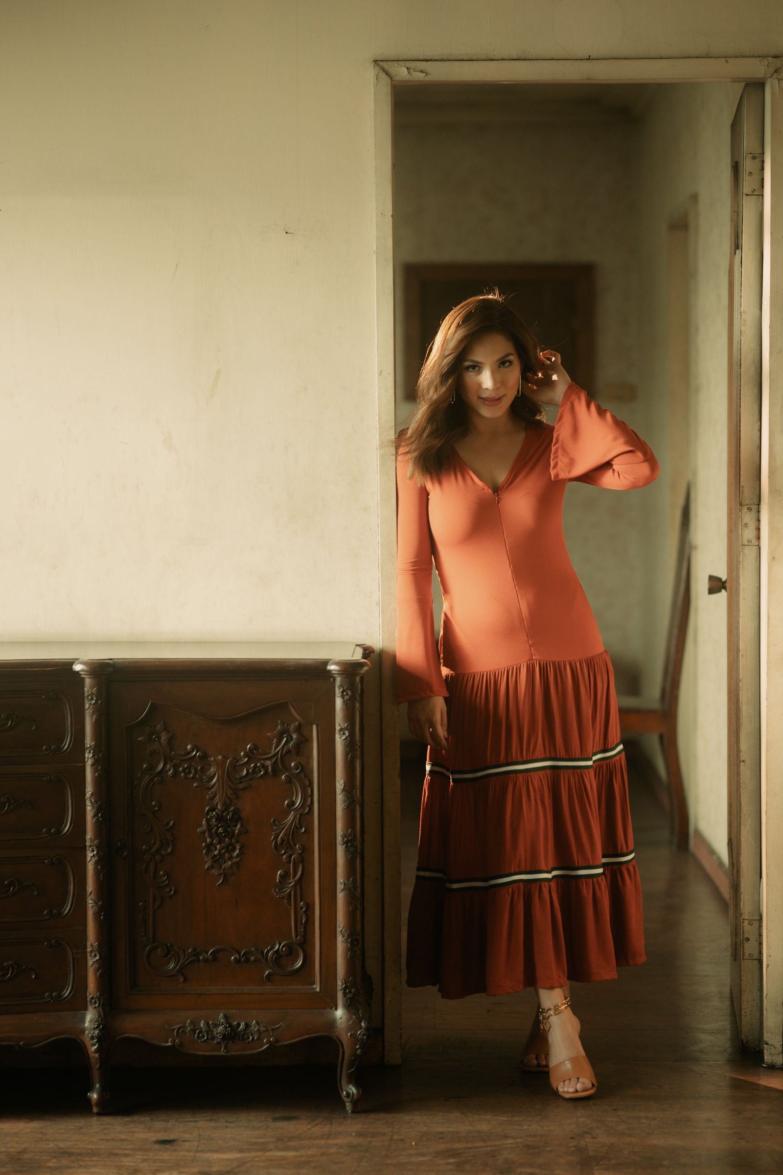 GET SPOTTED SHOP STOCKS BFM x LDG 4: LDG 4: Zelda Maxi Dress