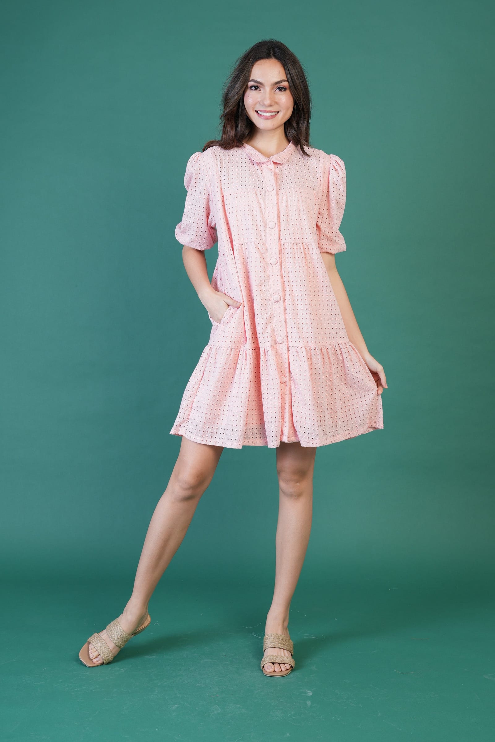 GET SPOTTED SHOP STOCKS Jenny Hues of Summer: Anna Premium Eyelet Dress