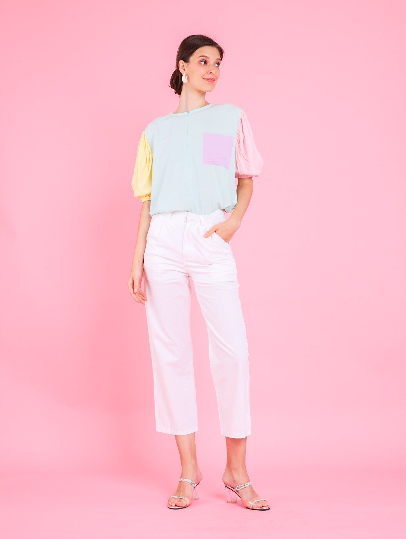 GET SPOTTED SHOP STOCKS Barbiecore: Eulalia Top