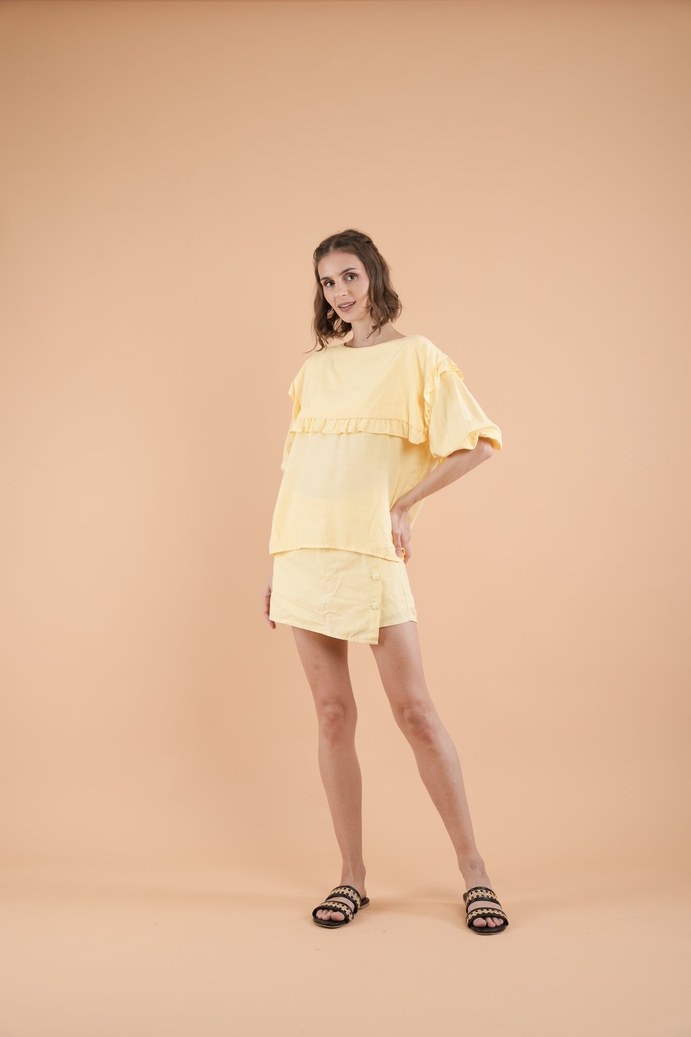 GET SPOTTED SHOP STOCKS Mix and Match Bottoms: Gianna Square Collared Top