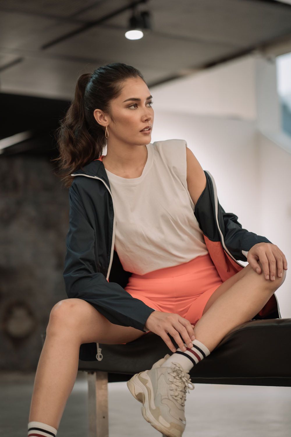 Shop Hygge x GS: Biker Shorts in Neon Pink