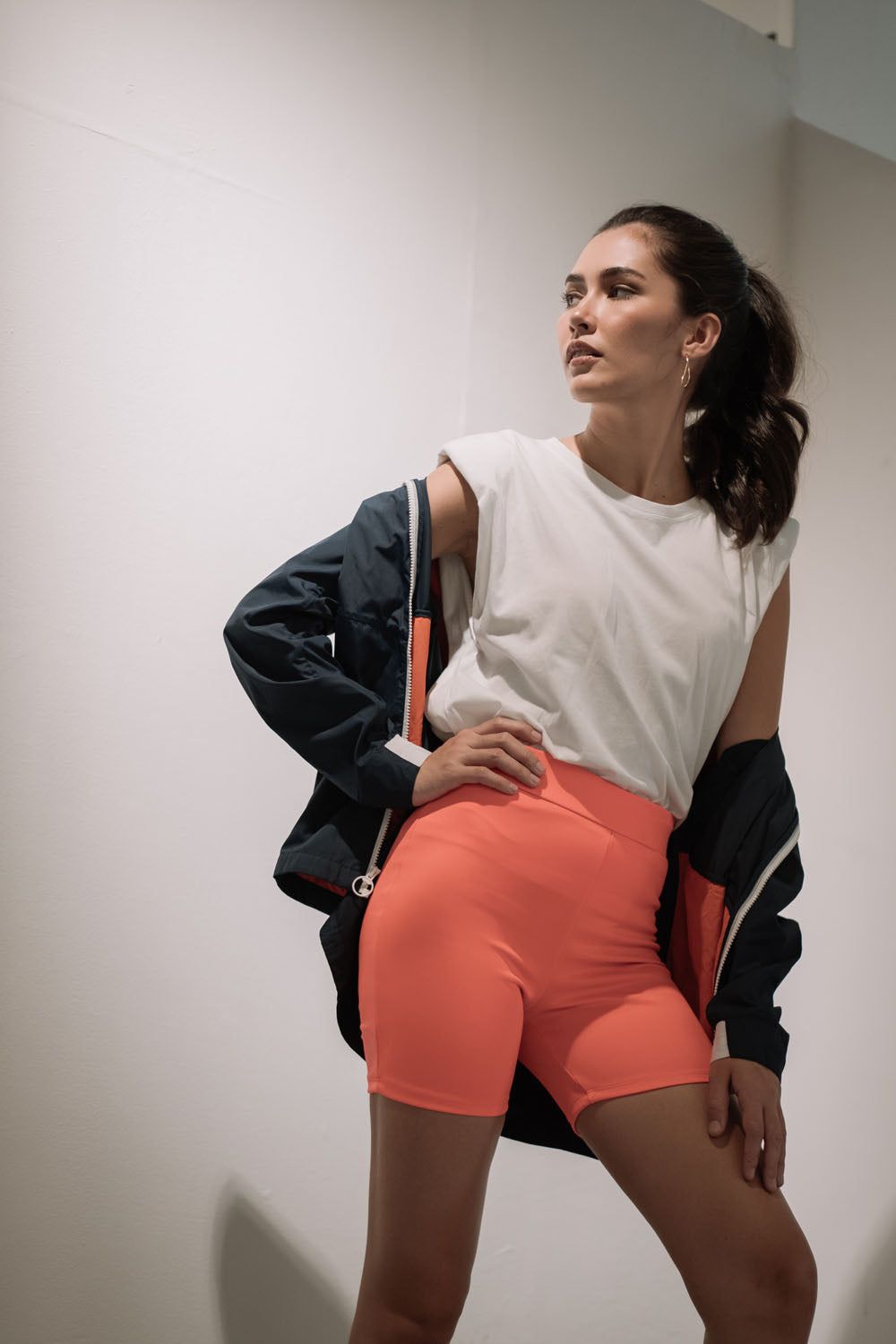 Shop Hygge x GS: Biker Shorts in Neon Pink