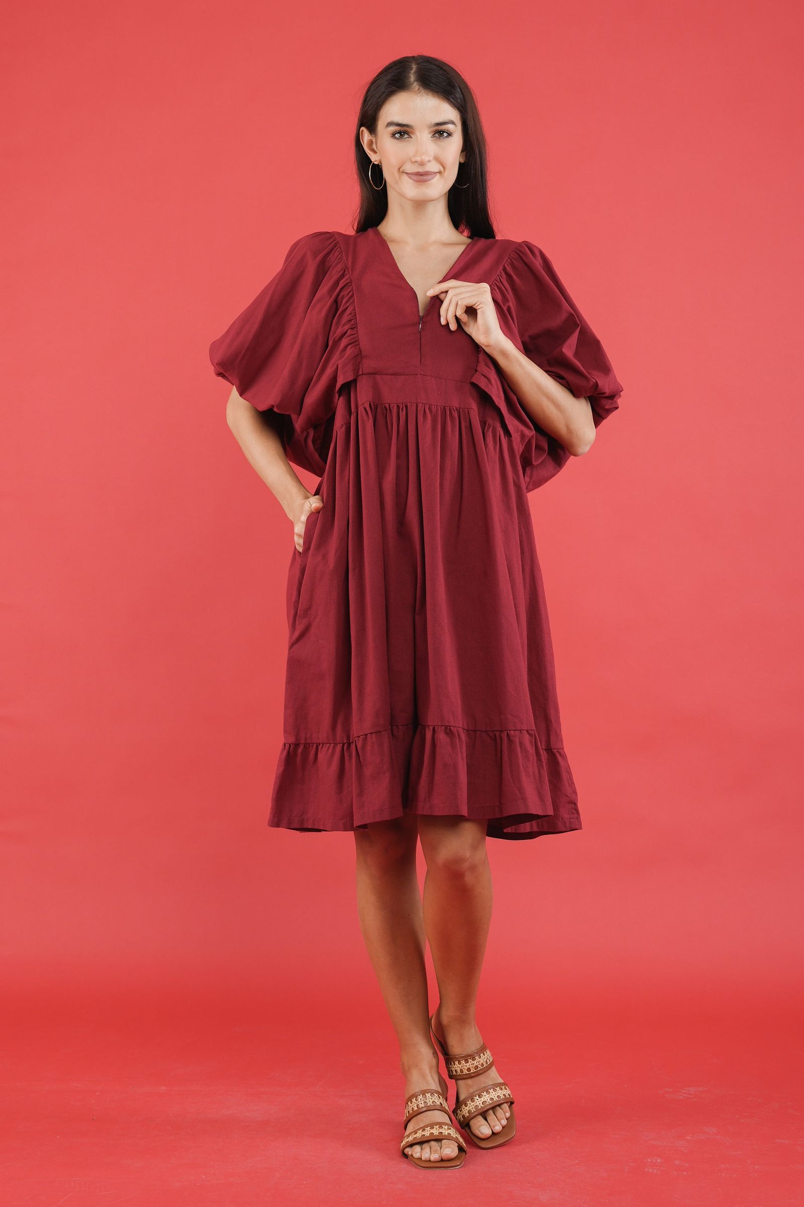 GET SPOTTED SHOP STOCKS GS Holiday: Beyonce Puff-sleeved Dress