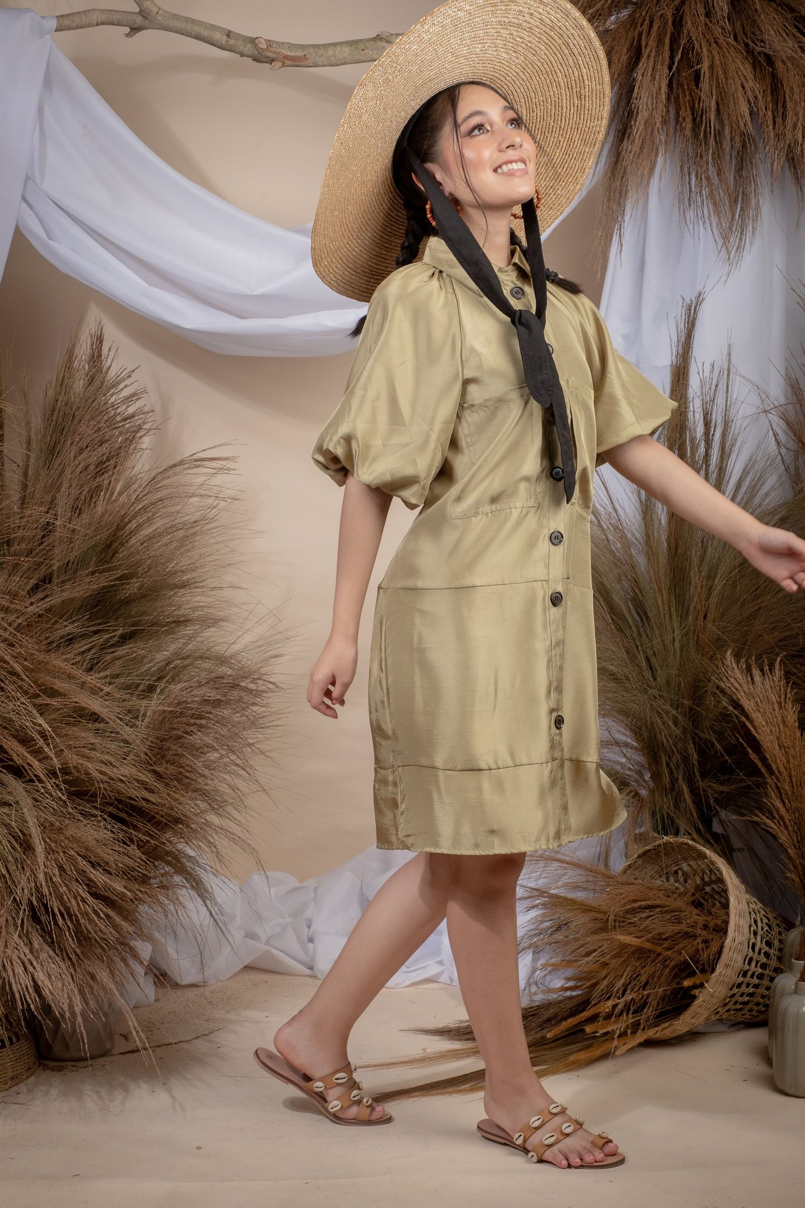 Brigitte Green Dress