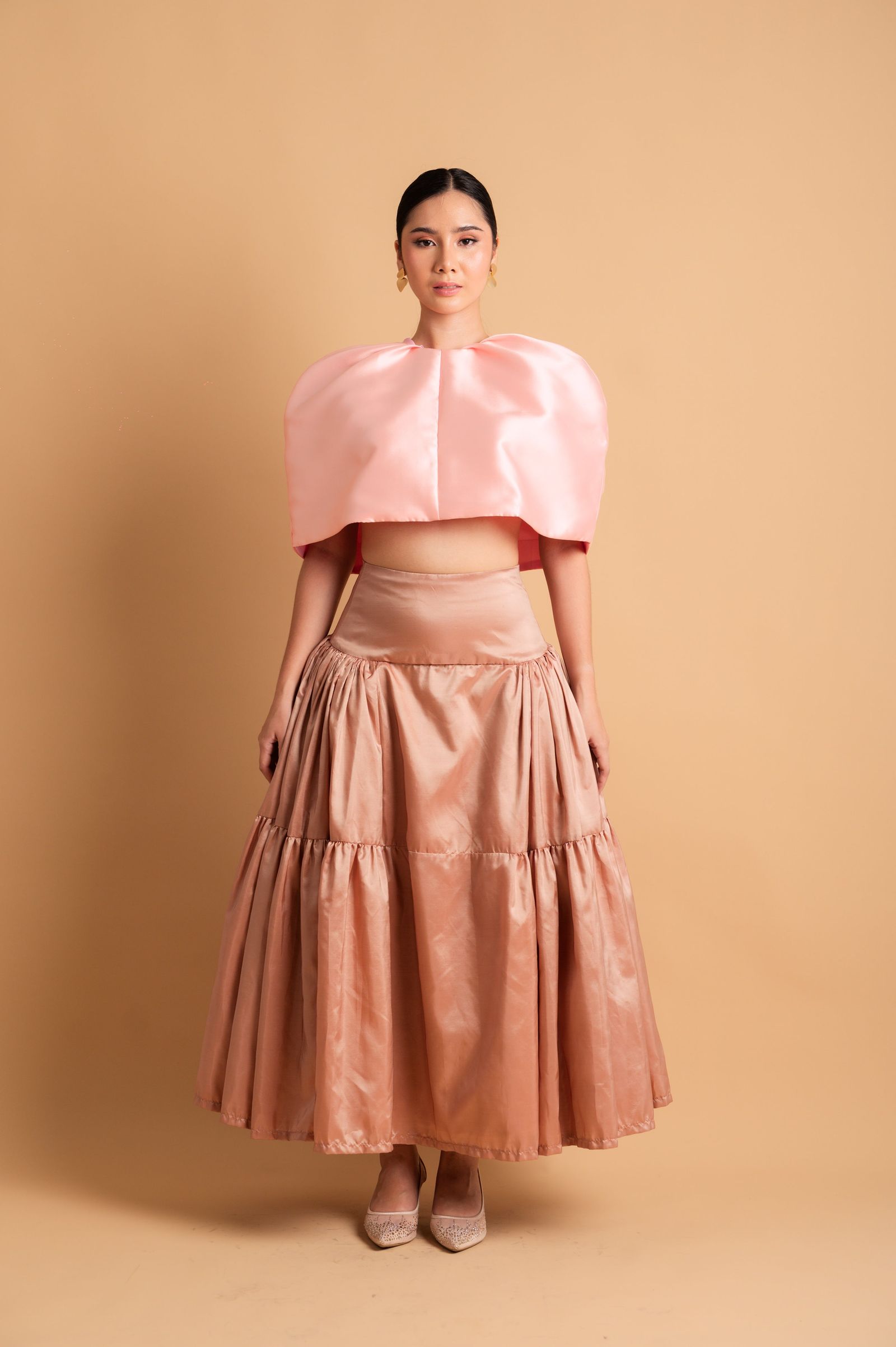 Cocktail: Artie Luxurious Cape Top in Pink