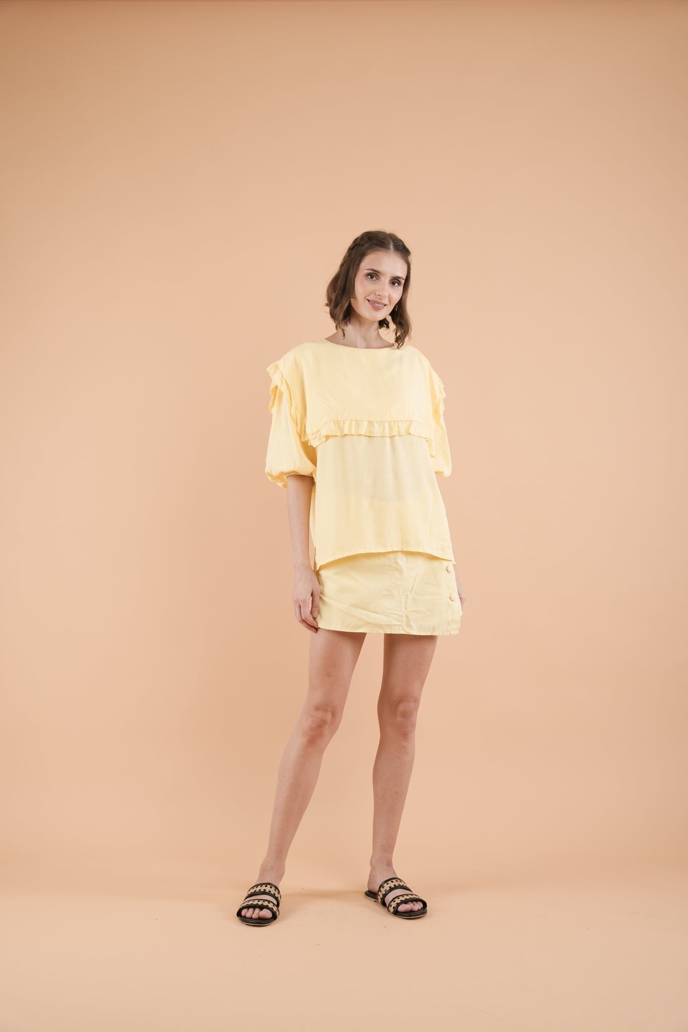 GET SPOTTED SHOP STOCKS Mix and Match Bottoms: Gianna Square Collared Top
