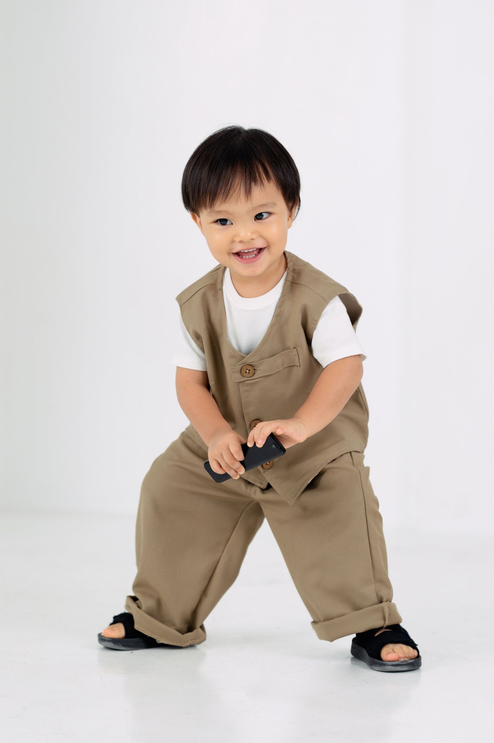 Grey by GS Col 1: Hiroshima Vest and Pants Set