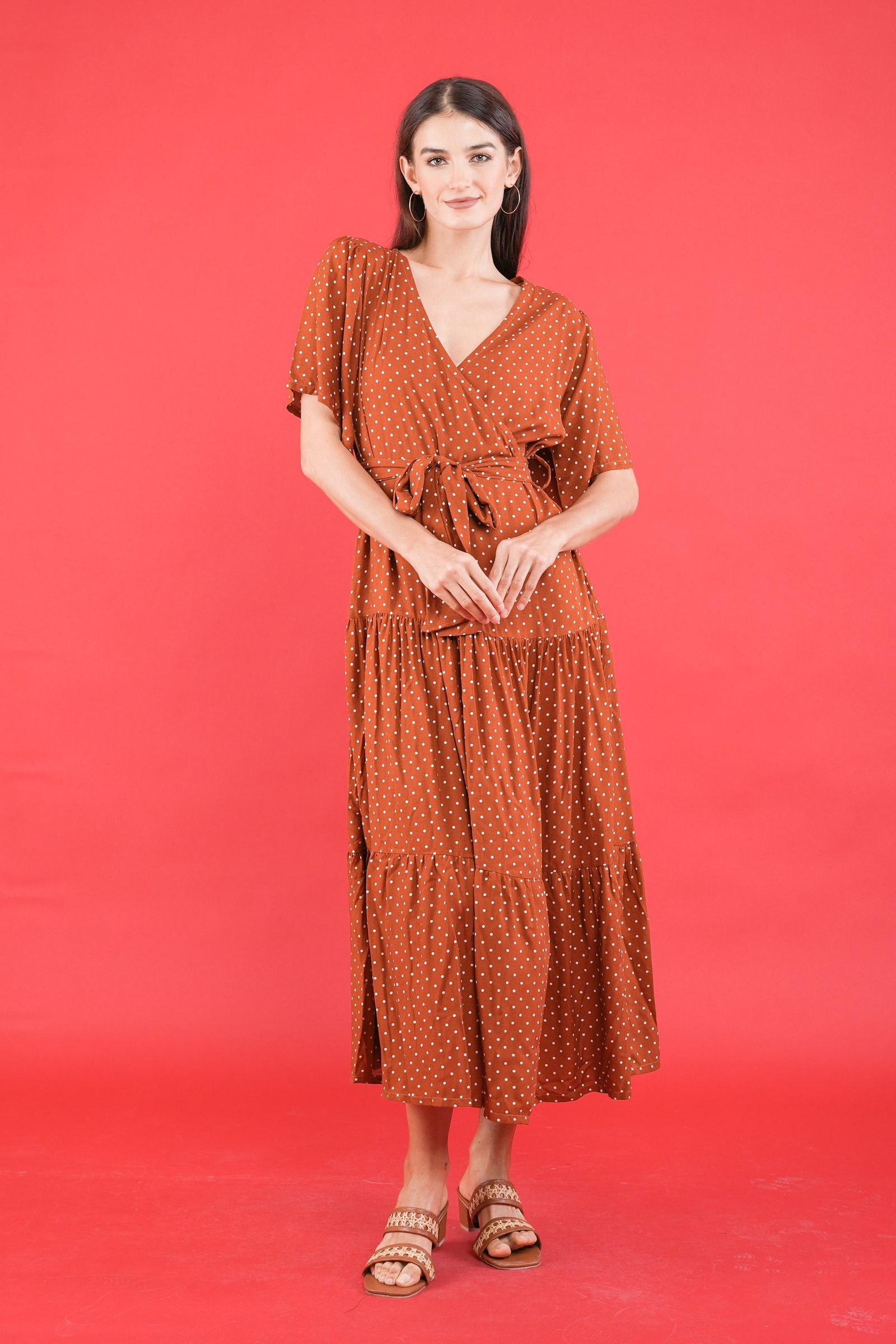 GET SPOTTED SHOP STOCKS GS Polka 2: Anastasia Wrap Dress