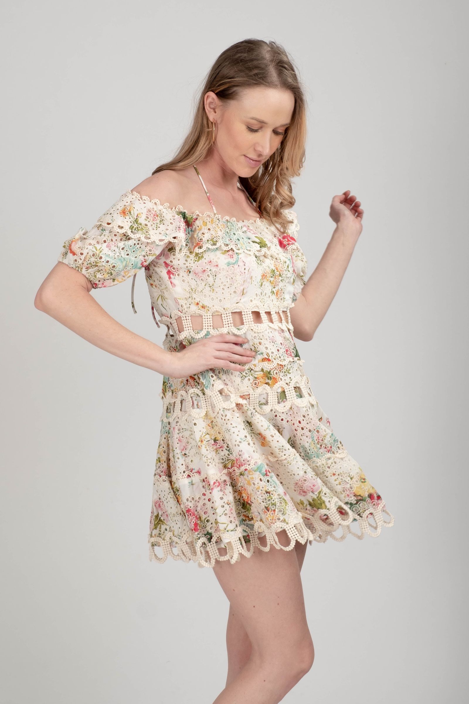 Holiday 09 Floal Mini Dress