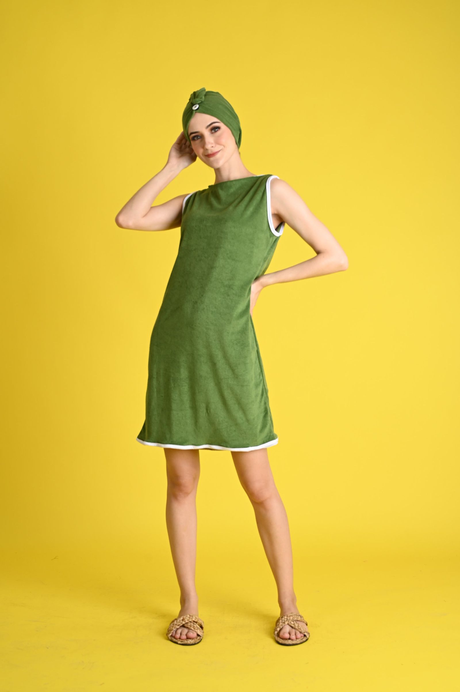 Swim 2023: Kazu Cover-up Dress with Hair Warp