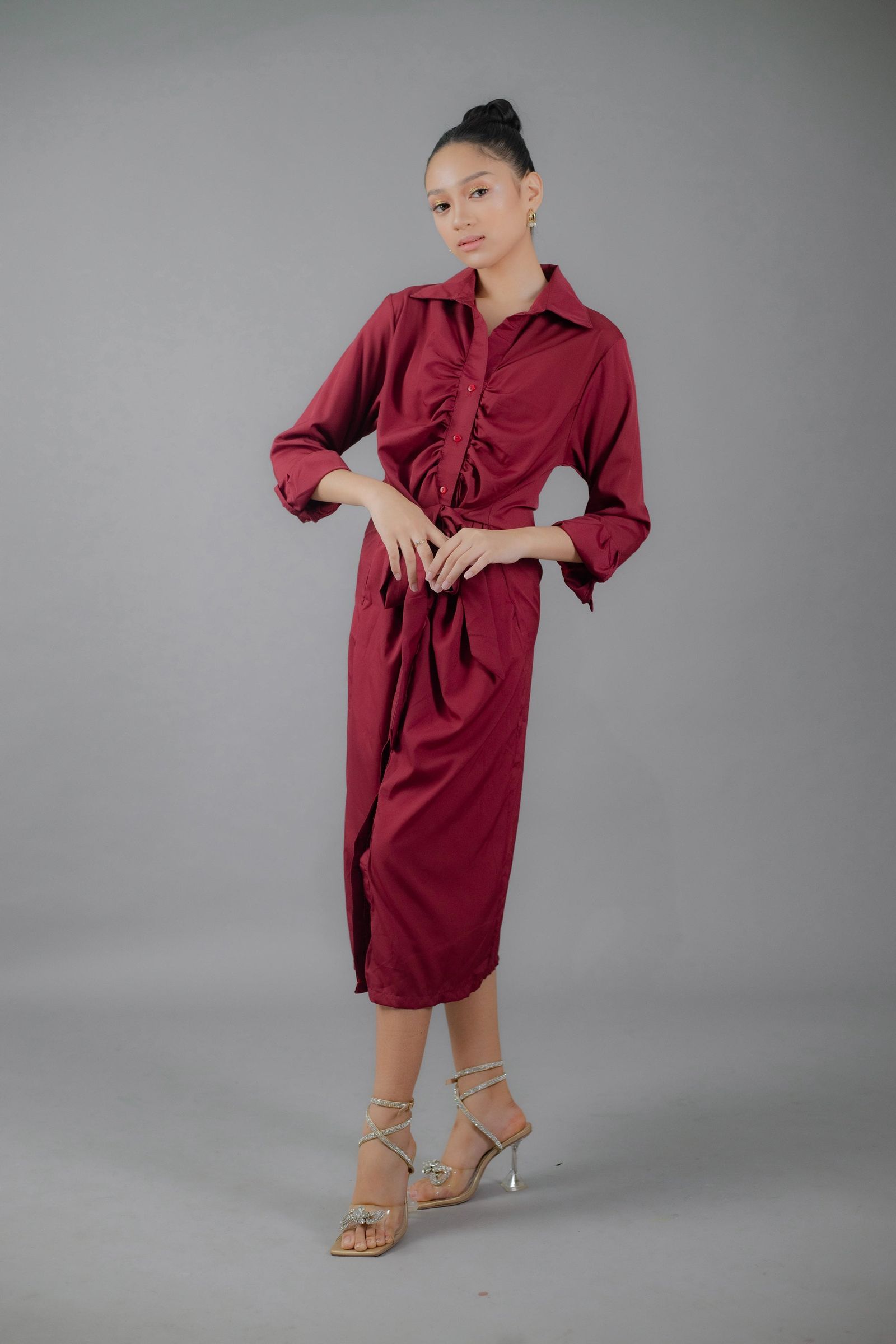 GS Date Night 2: Ginger Midi Button Down