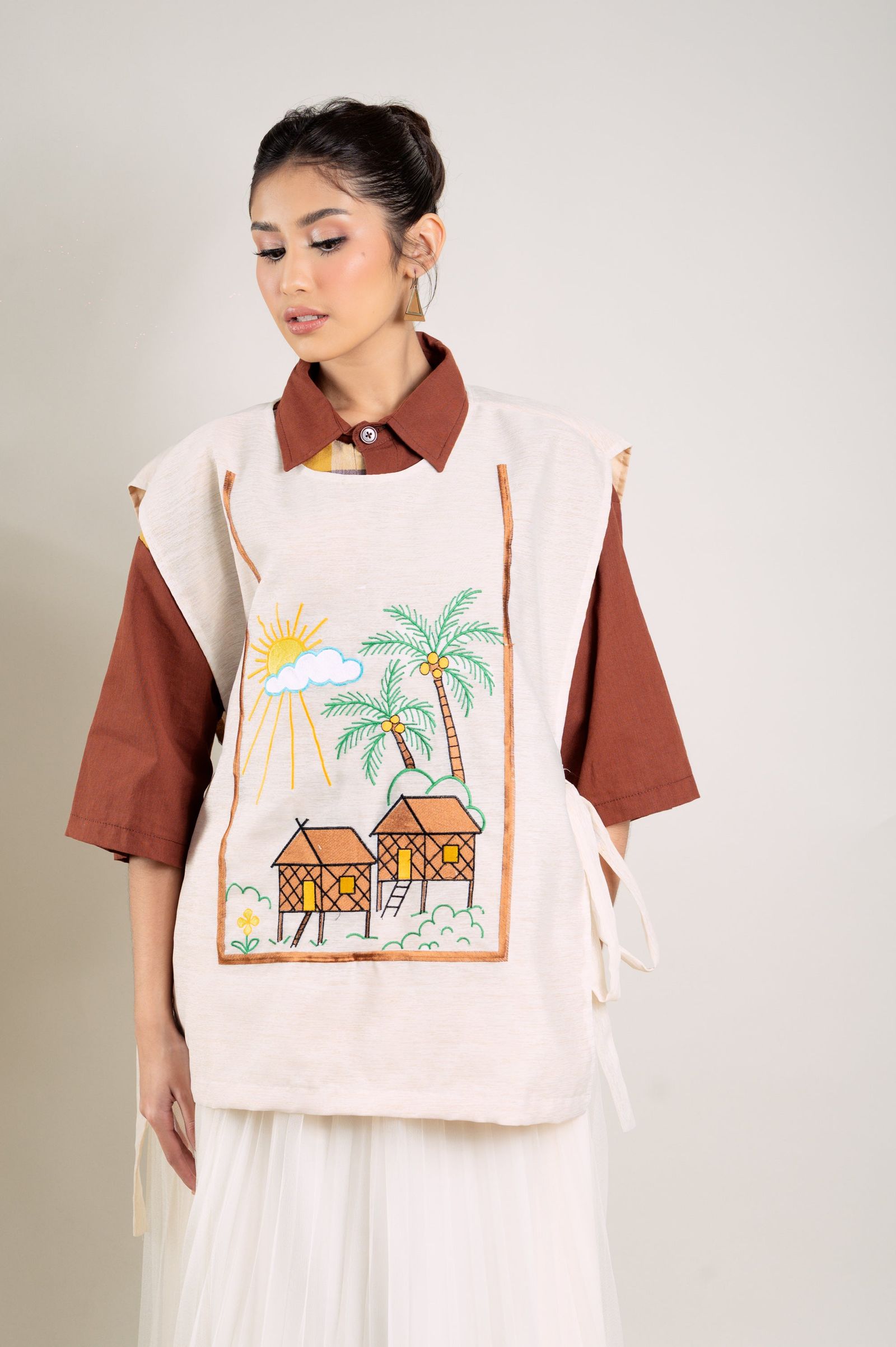 MNL EMGEE by Get Spotted: Nonita Bib in Pina Fabric