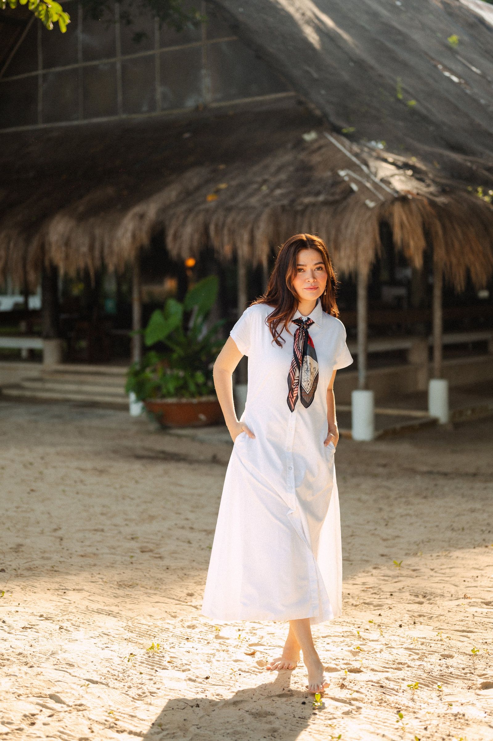 Bela Padilla x Get Spotted: Juris Button-Down Maxi Dress