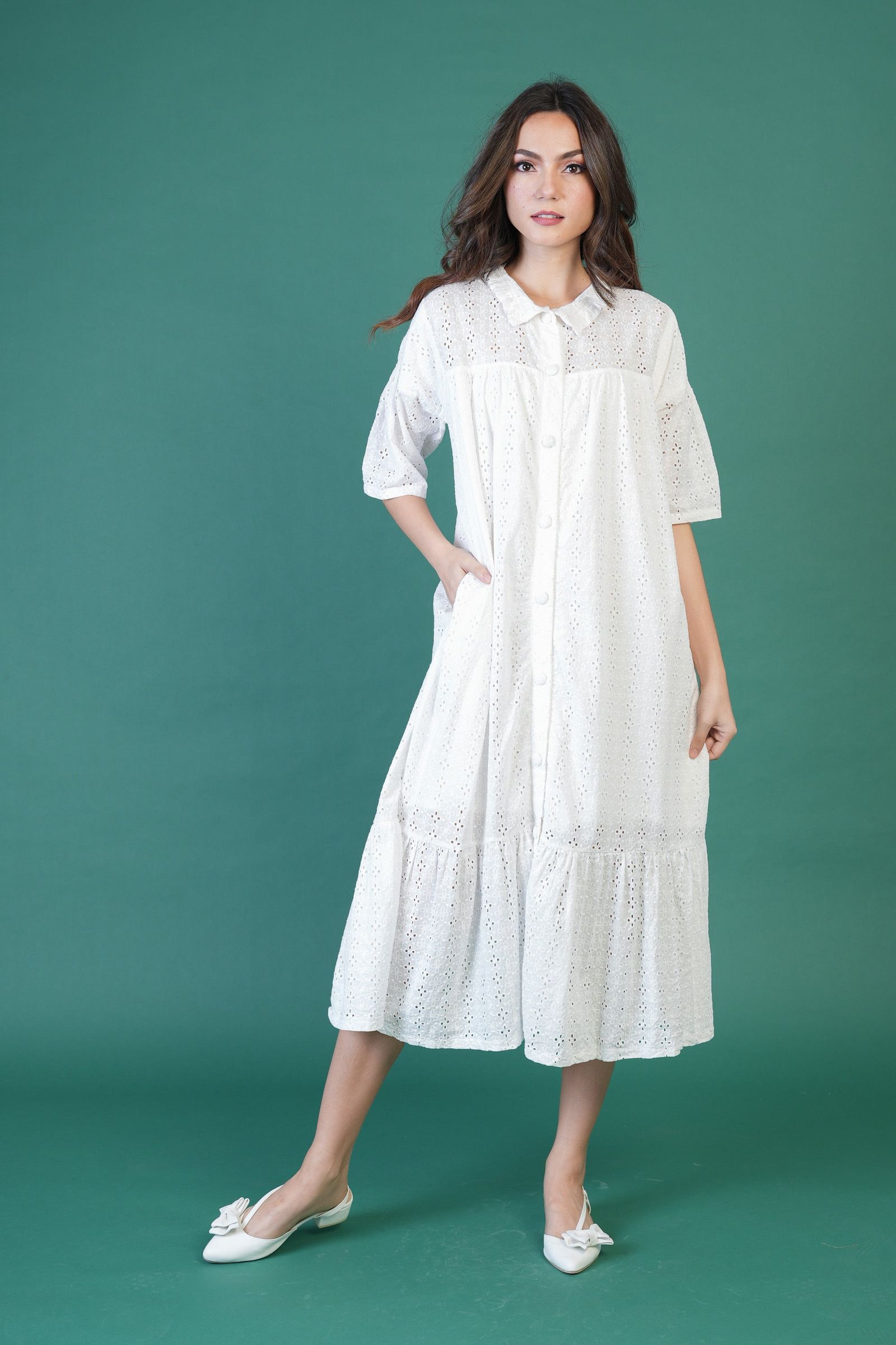 GET SPOTTED SHOP STOCKS  Jenny Whites Collection: New Arianne Premium Eyelet Dress