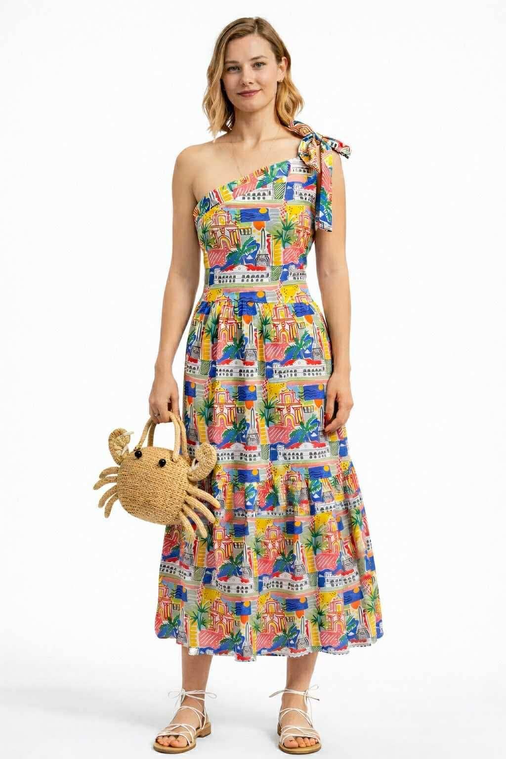 MNL EMGEE by Get Spotted: Monica Maxi Dress in Manila Heritage Fabric