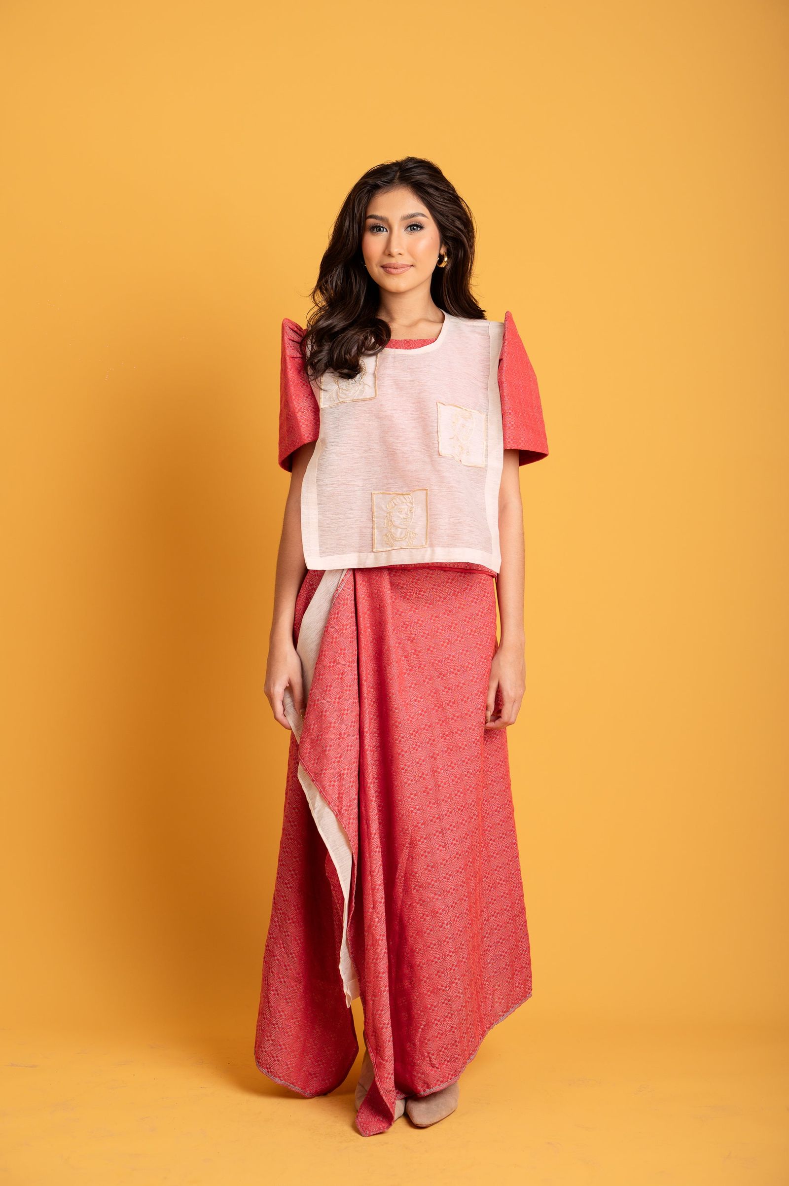 MNL EMGEE by Get Spotted: Two-Piece Pina and Hablon Combo