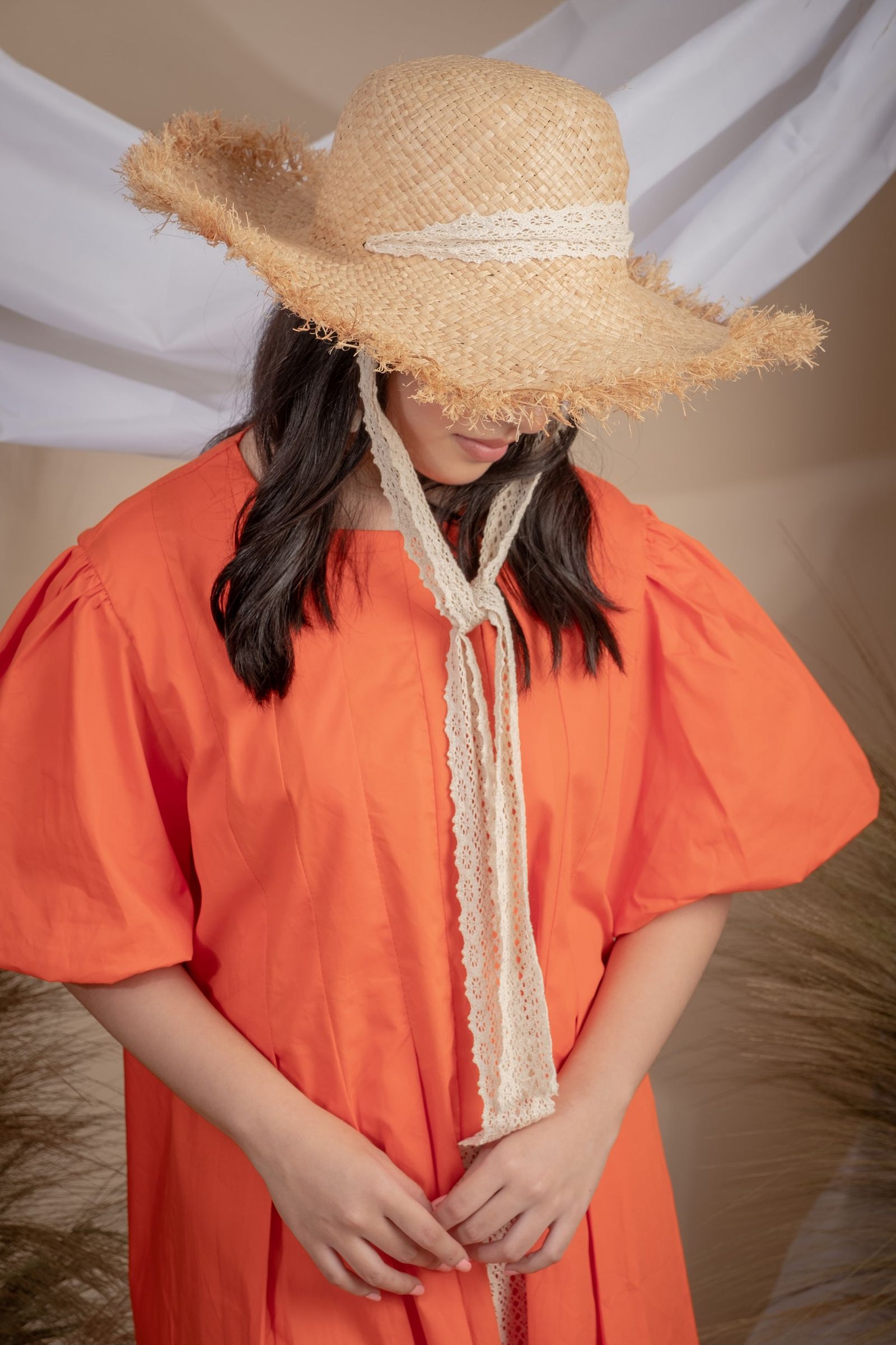 Fosette Chic Orange Dress