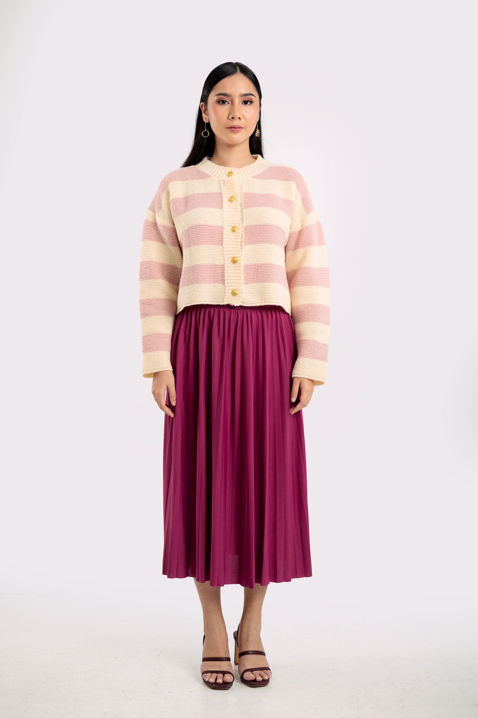 GS Holiday 2024: Crystal Pleated Skirt (022525)