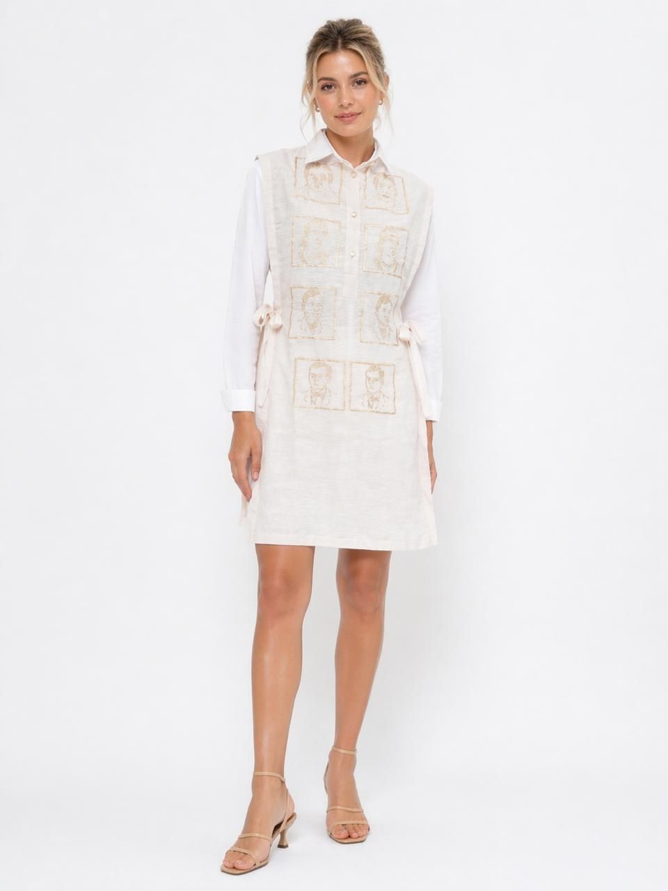 MNL EMGEE by Get Spotted: Long Pina Bib featuring National Heroes Embroidery