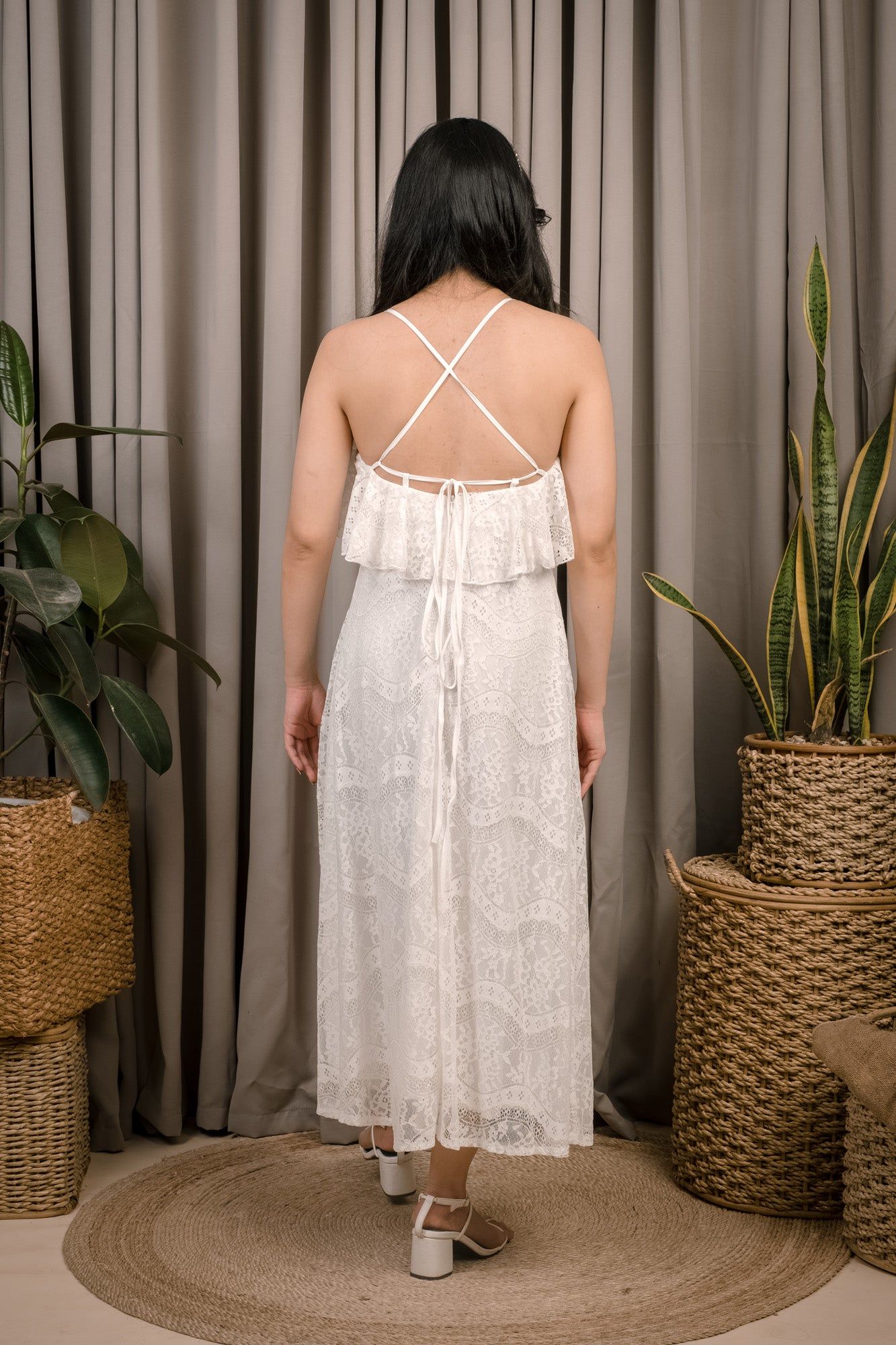 Mason Lace Lowback Dress