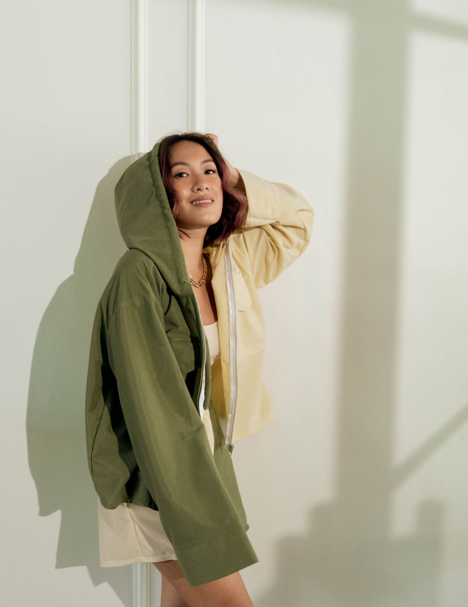 Laureen Uy x GS Style 2: Jacket and Shorts Set in Corduroy