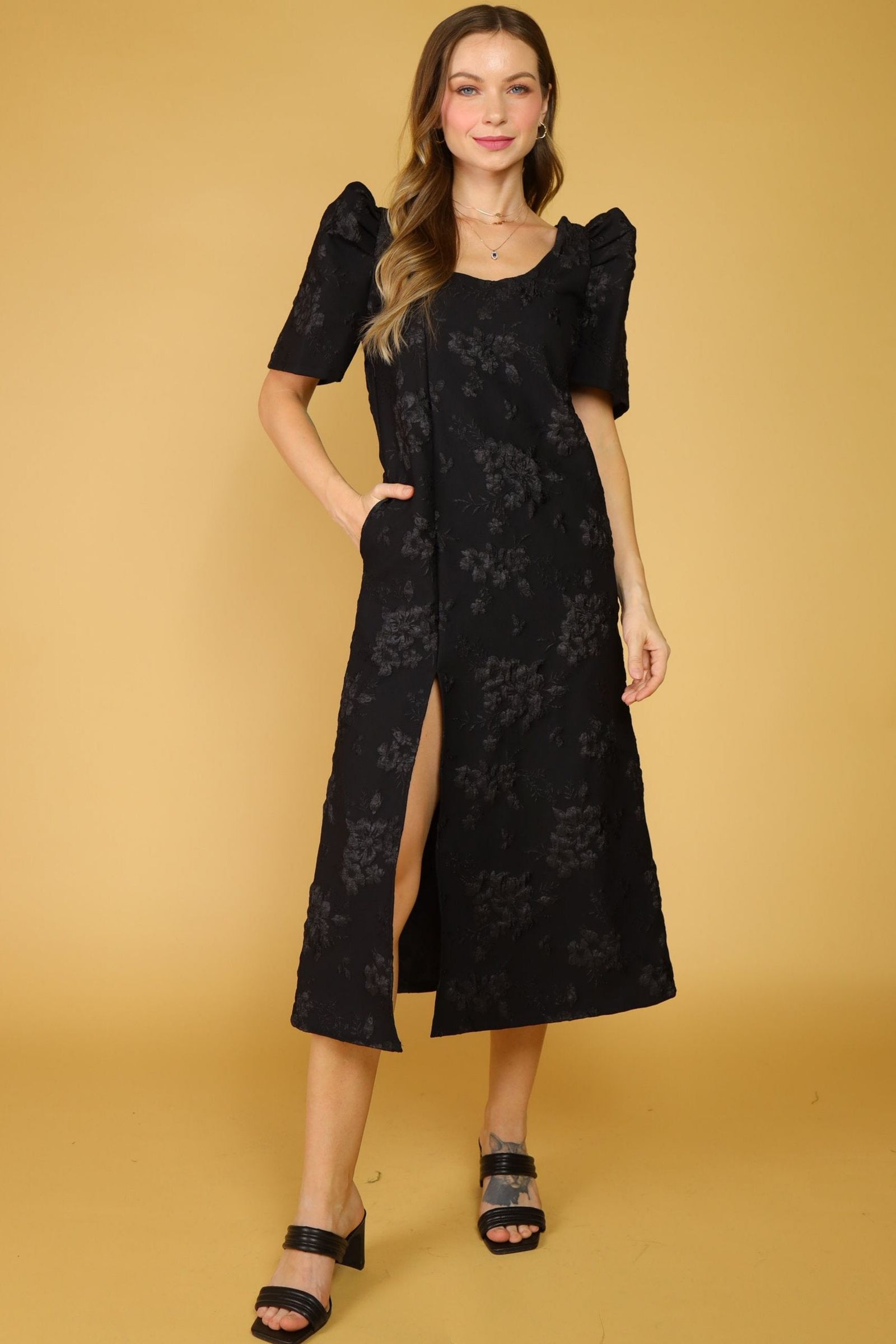 Maud London x Get Spotted: Ressa in Black Jacquard