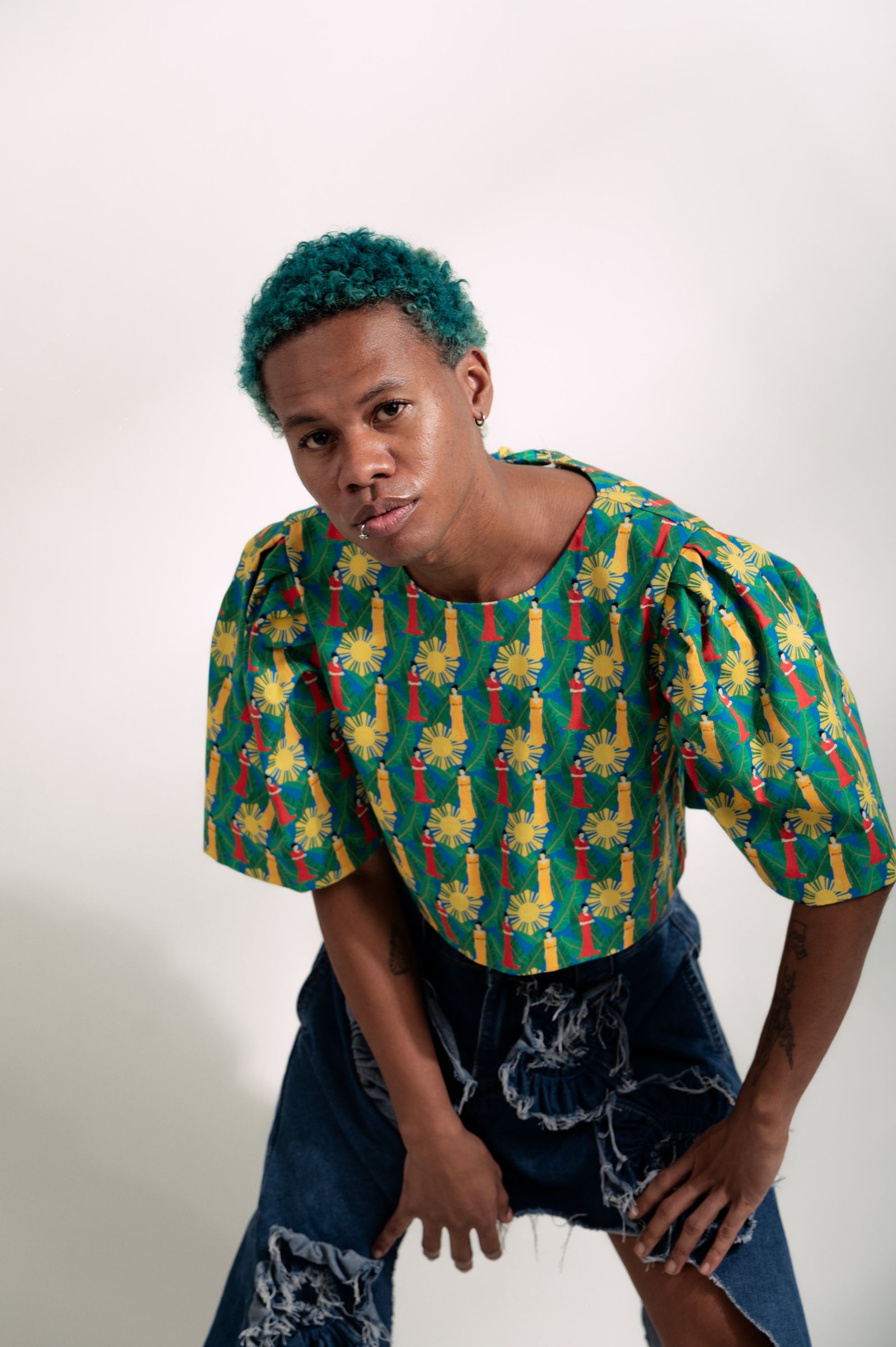 MNL EMGEE by Get Spotted : Artist Series Gabriela Top in Lakambini Print