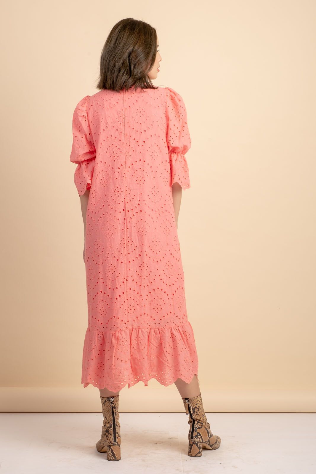Alexa Pink Midi Dress