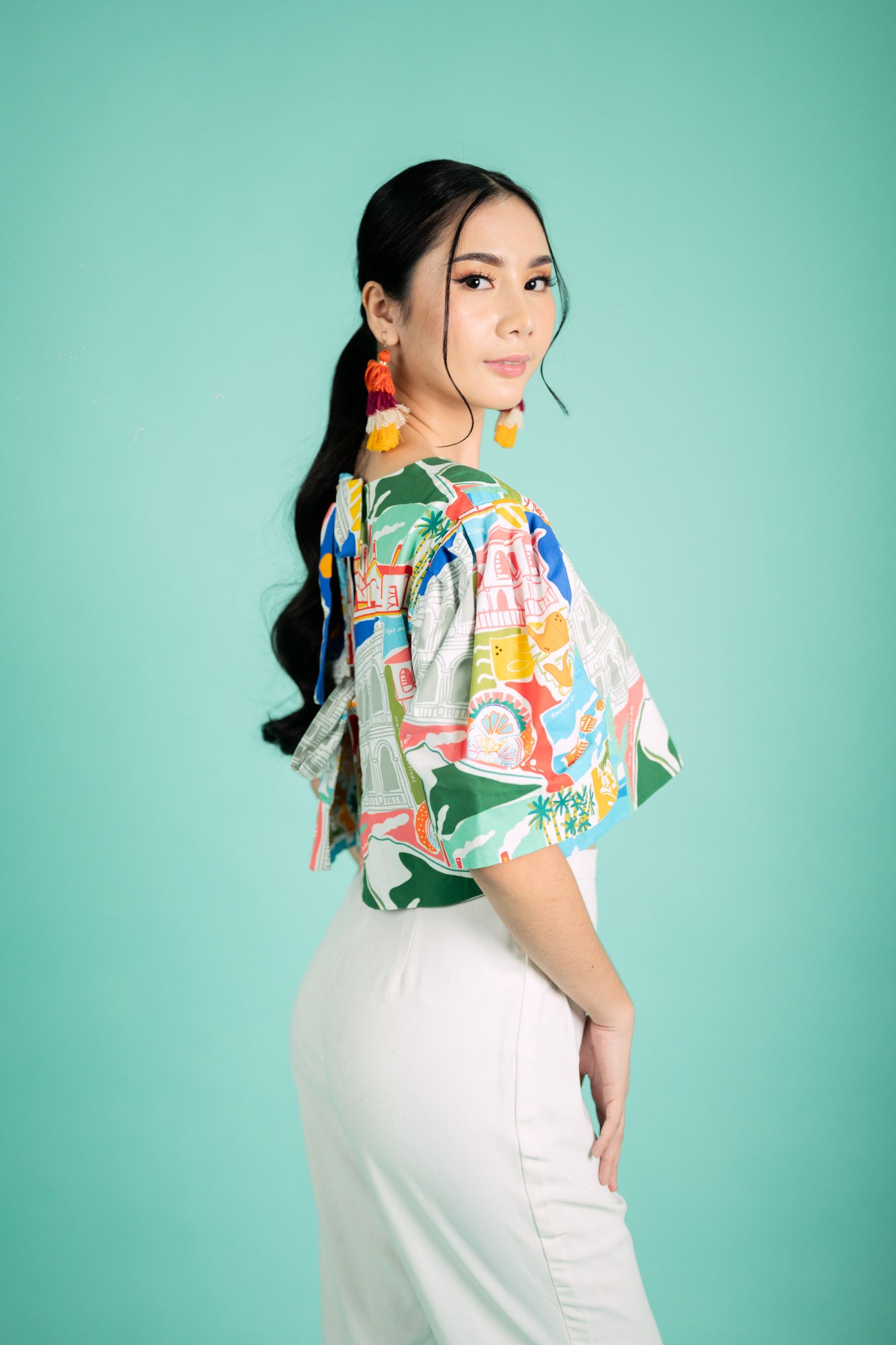 GS Limited Ed Discover Negros Artist Series: Golden Harvest Filipiniana Top